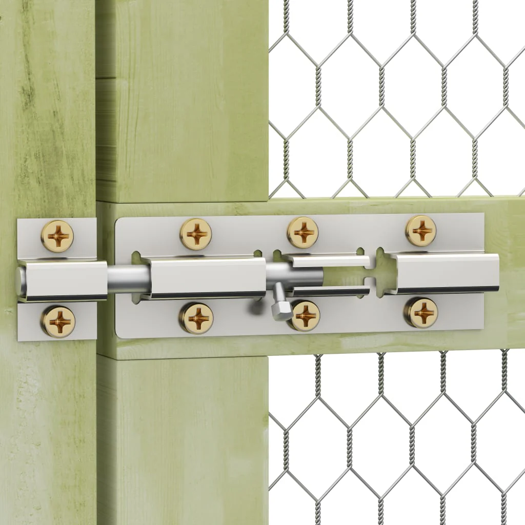 2025 Kippenkooi 6 x 1,5 x 2 m Kippenhok Ge?mpregneerd hout Buitenren Pluimvee Ren