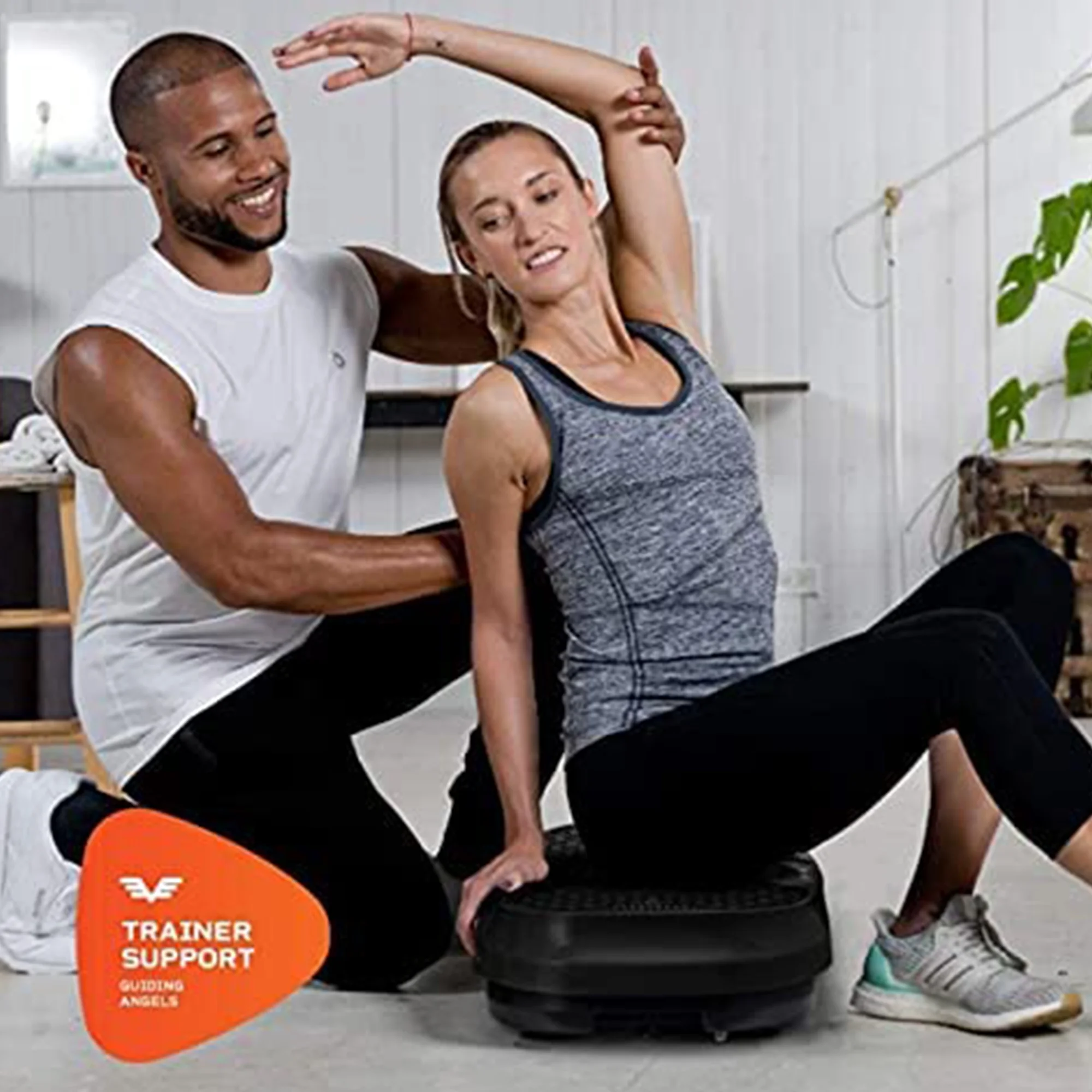 2025 LifePro Waver Mini �C Compacte trilplaat met trainingsbanden, zwart