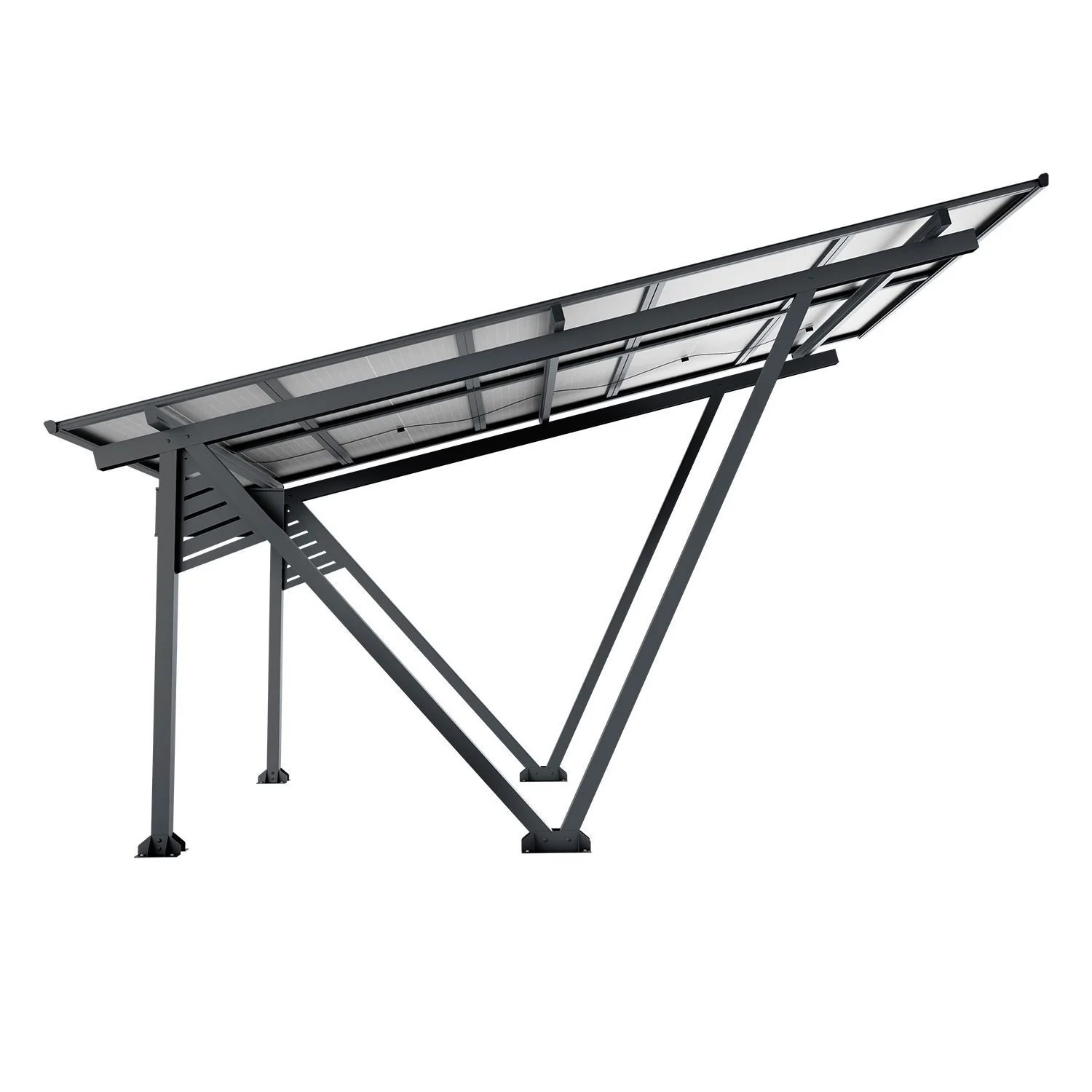 2025 Solarcarport Gestell SunLuxe - 4100 Watt �C Zonnecarport SunLuxe - 4100 Watt