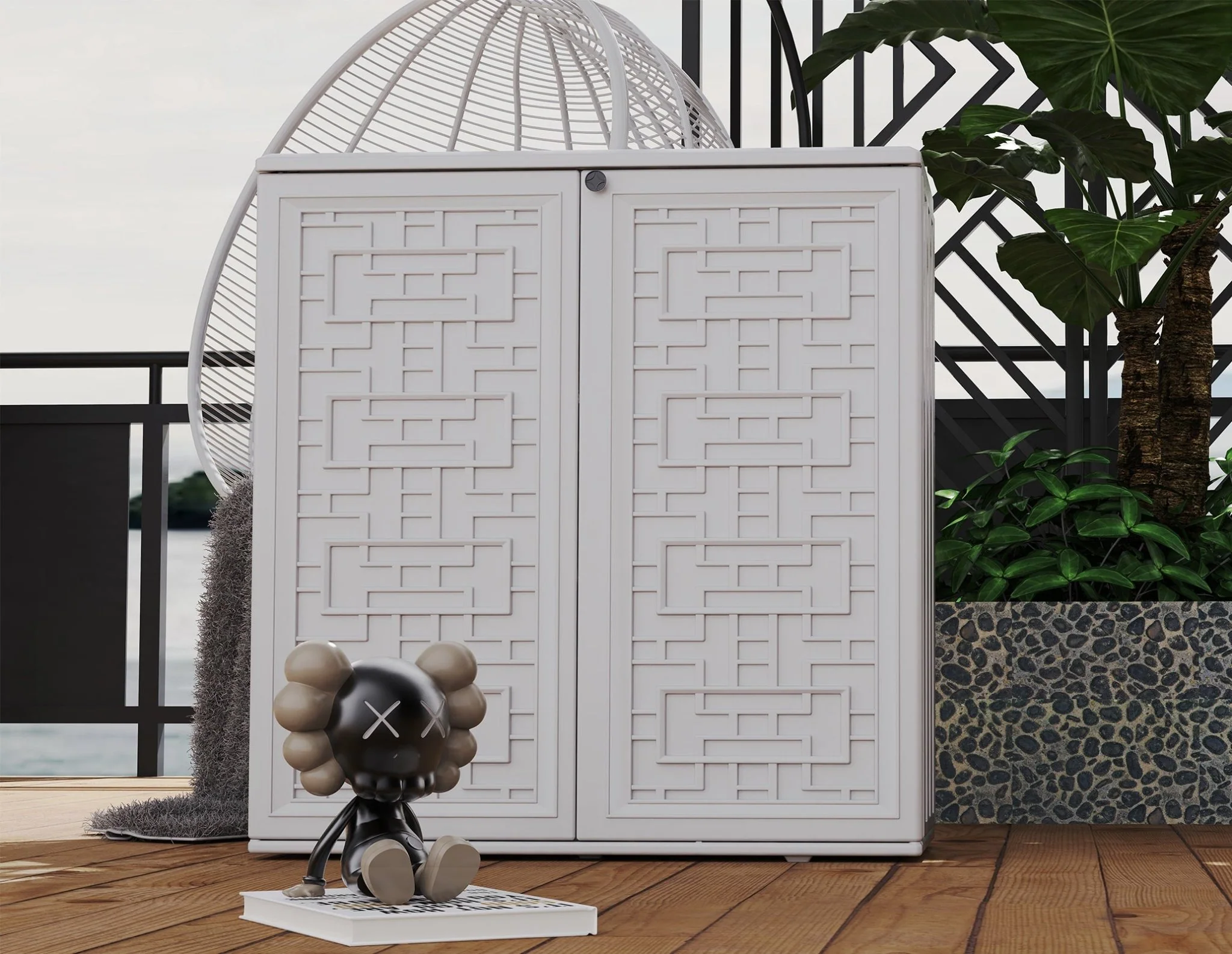 2025 Opslagkast van 9 Kubieke Voet voor Binnen en Buiten