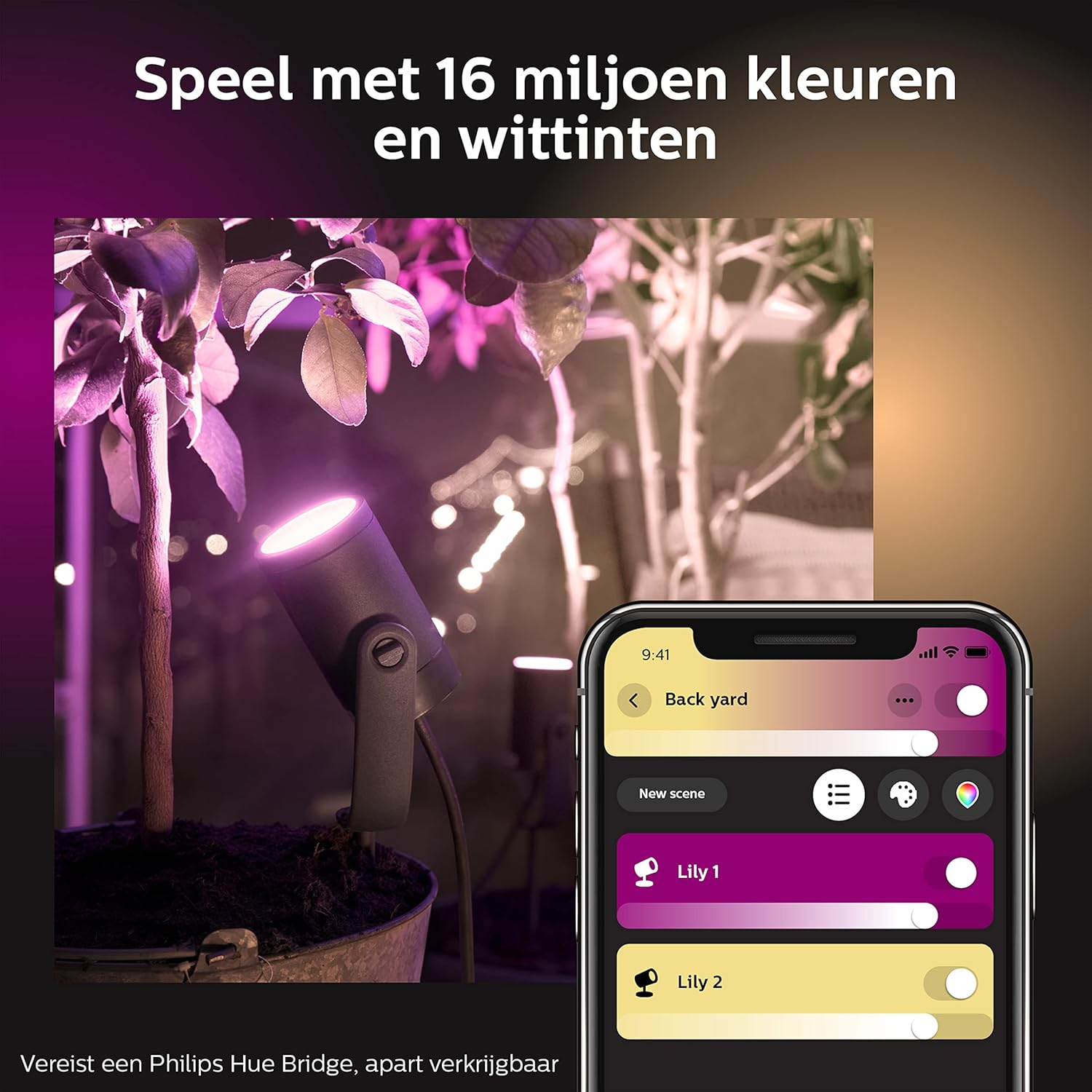Philips Hue White and Colour Ambiance LED Garden Lights