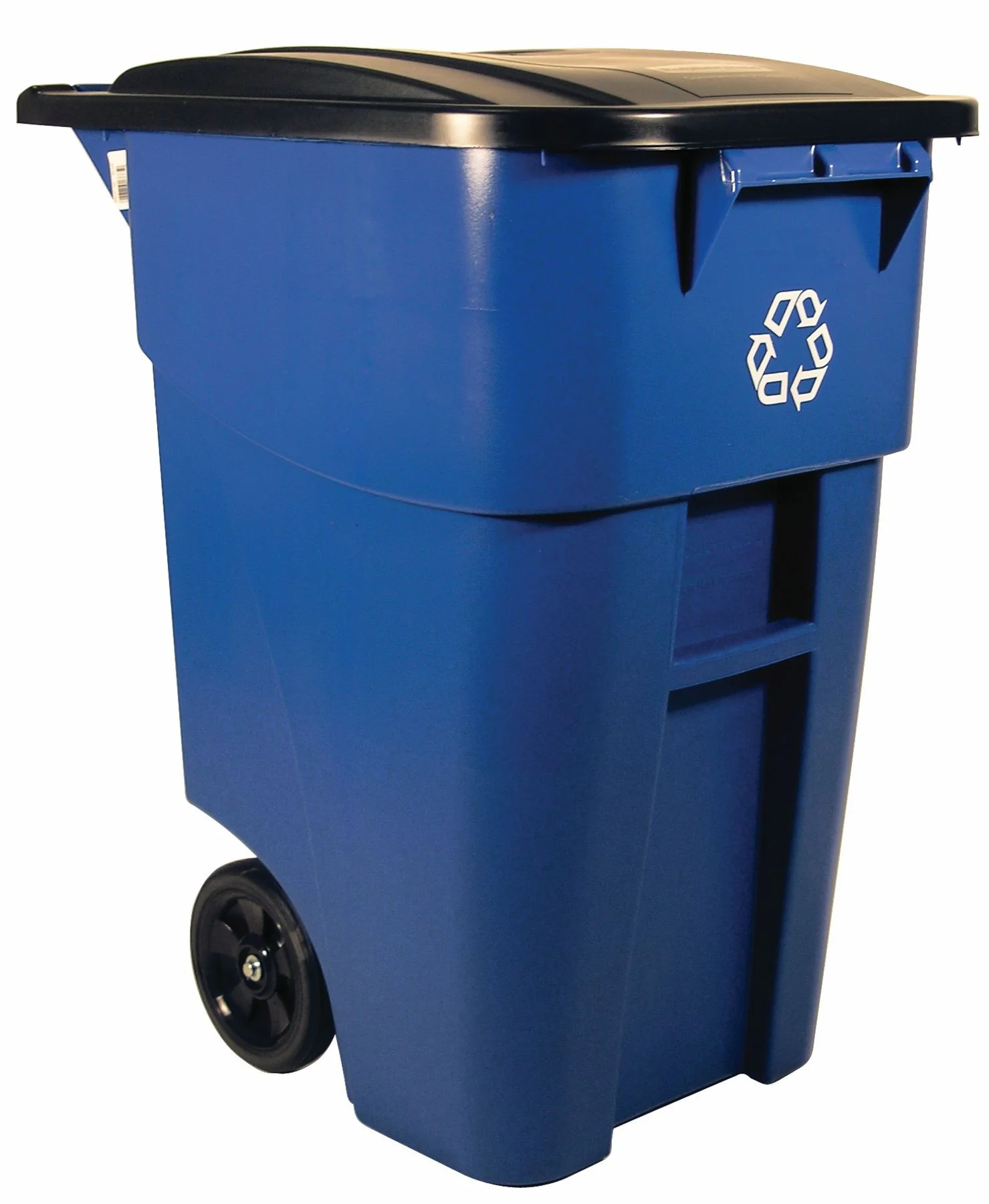 Rubbermaid BRUTE Blauwe Recycling Rollencontainer