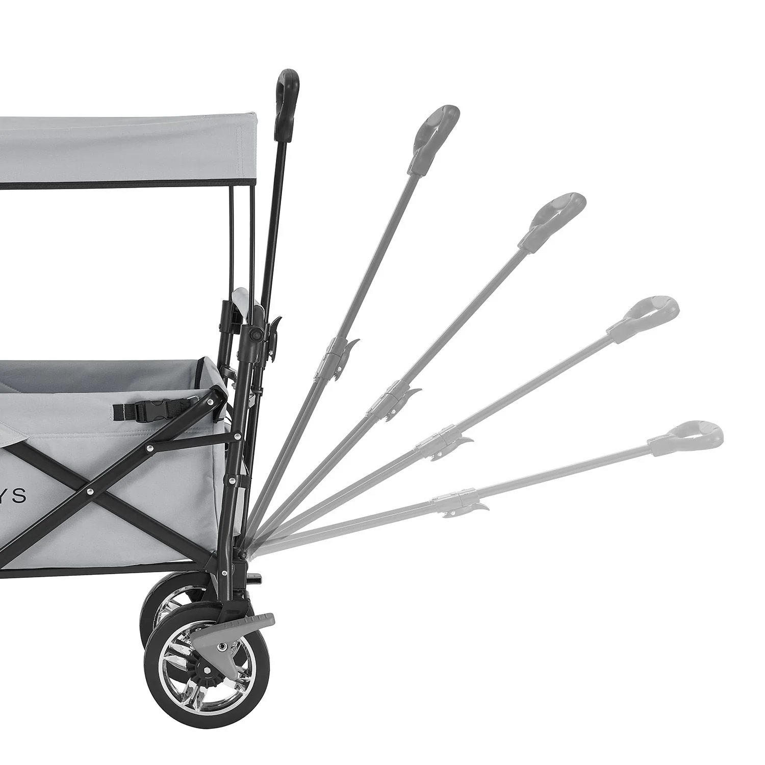 2025 Opvouwbare bolderwagen met dak en tas