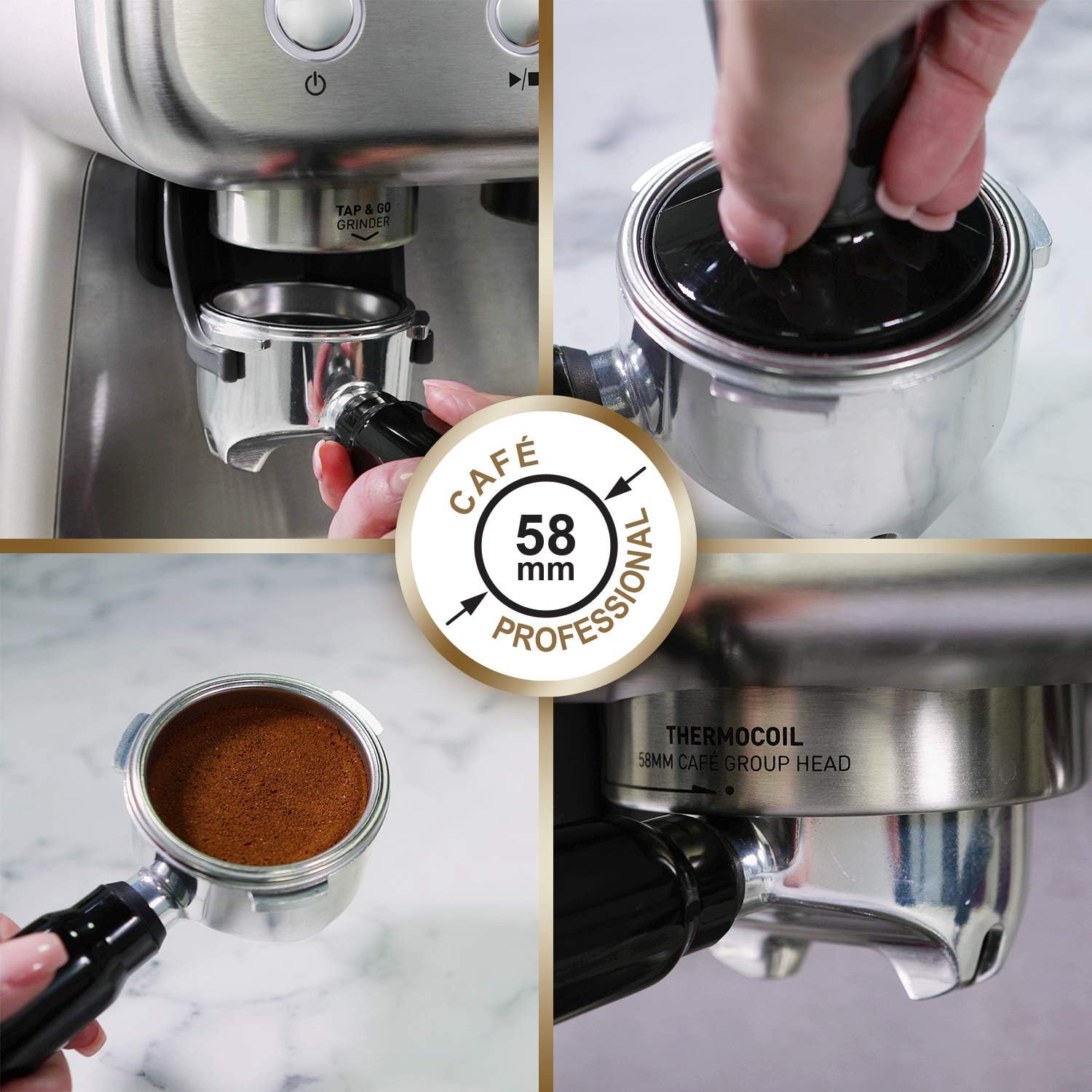 Breville VCF126X Barista Max Coffee Machine, Stainless Steel