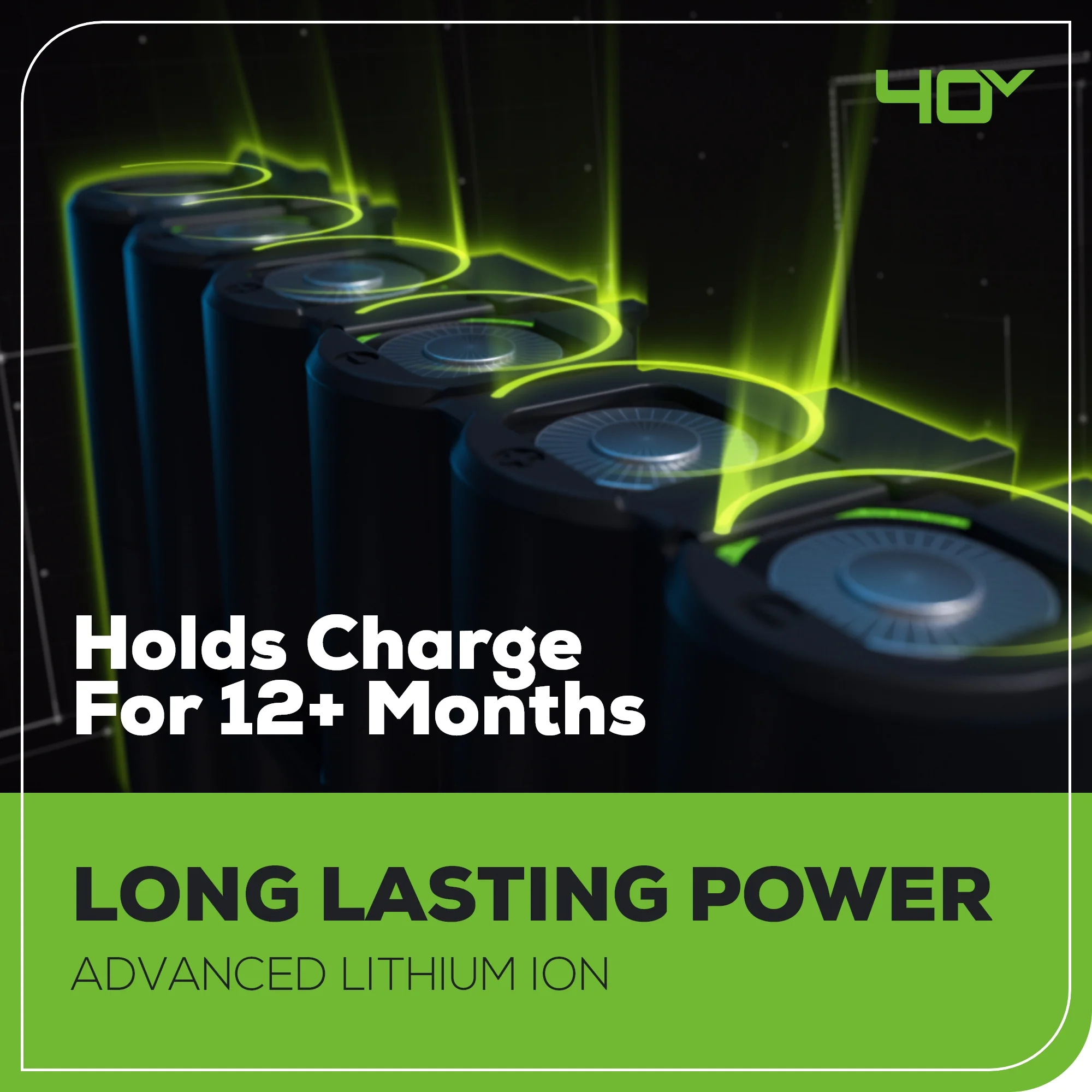 Pro 500W 40V Draagbare Energie Station met Omvormer, 4 Sleuven en (4) 4.0Ah Batterijen met Ingebouwde Oplader