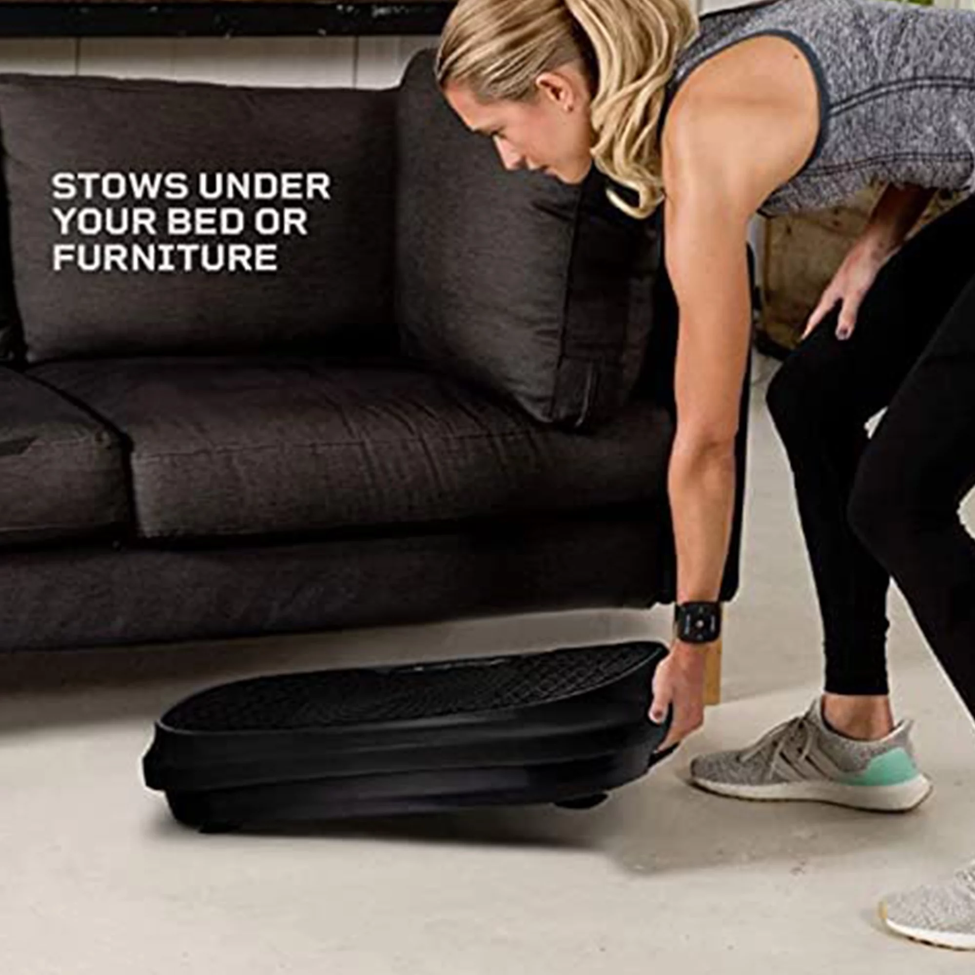 2025 LifePro Waver Mini �C Compacte trilplaat met trainingsbanden, zwart