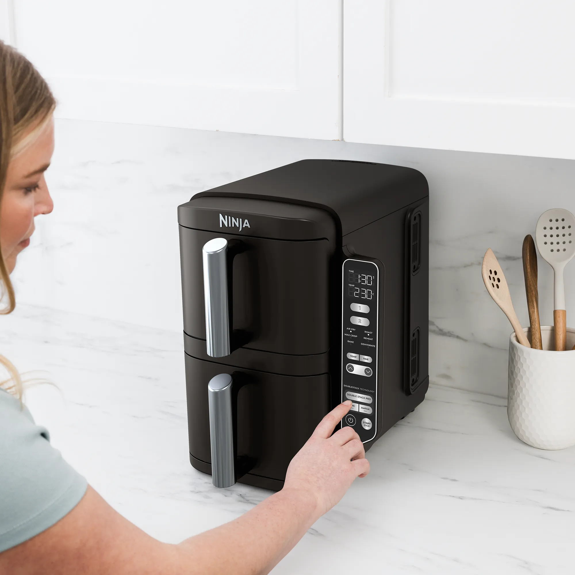 2025 Ninja DoubleStack? XXL 7,6L Airfryer met 2 Lades