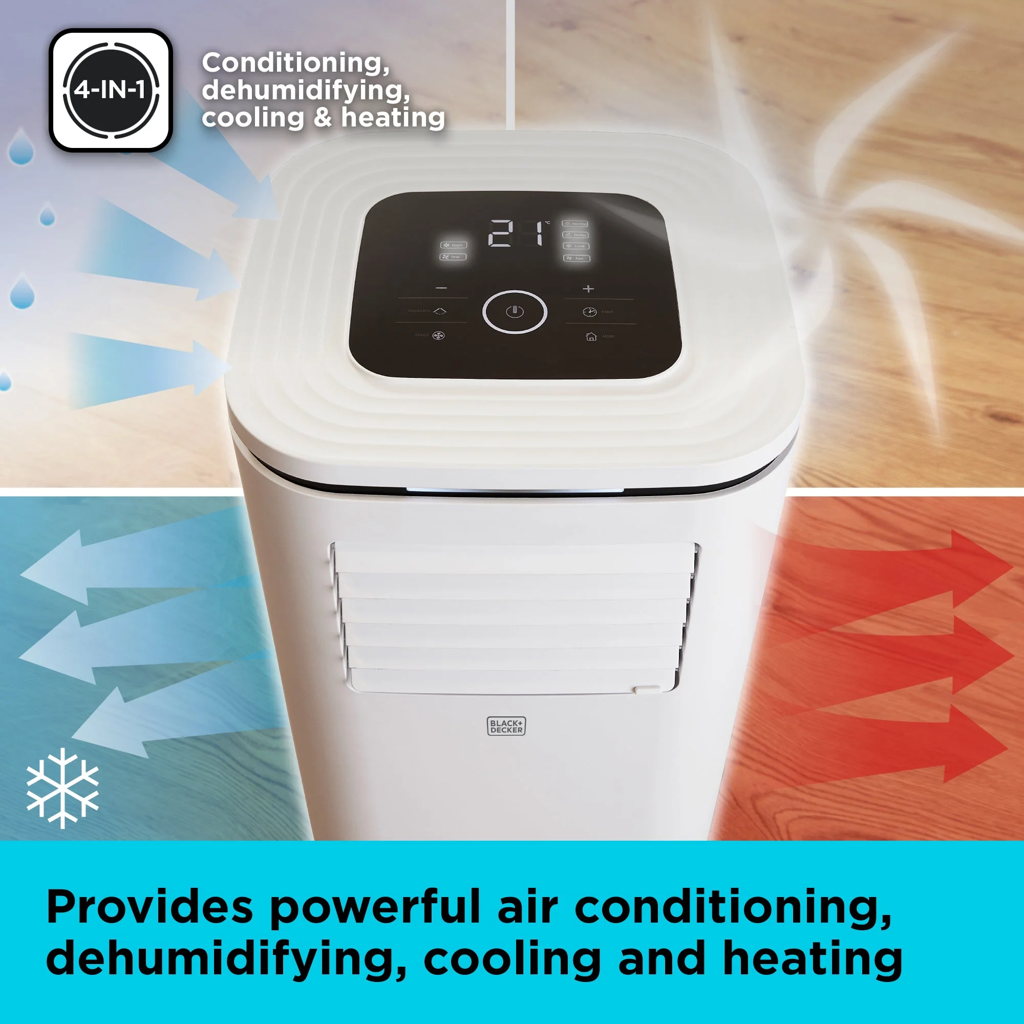 Draagbare Airconditioner Black+Decker BXAC40011GB 12.000 BTU