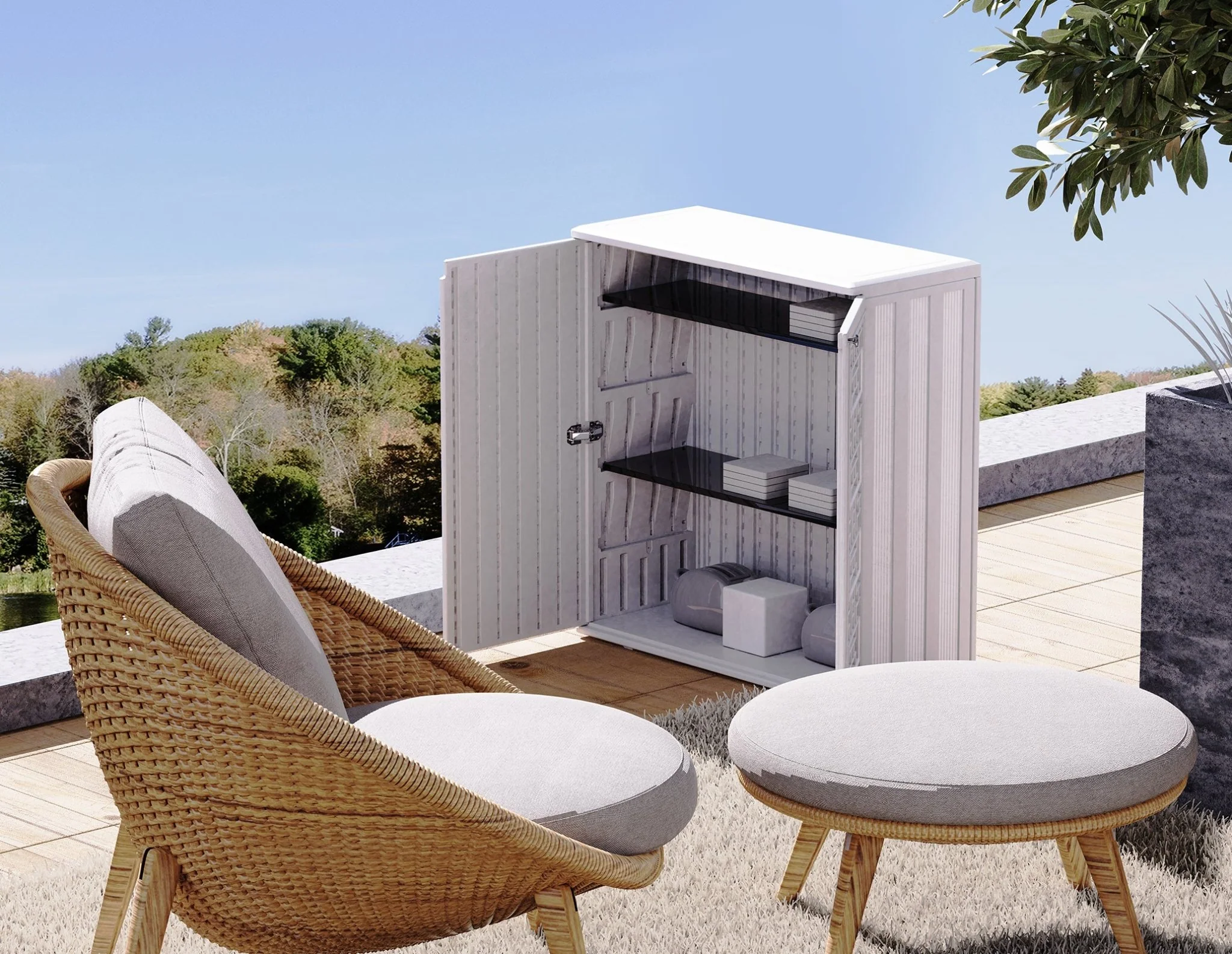 2025 Opslagkast van 9 Kubieke Voet voor Binnen en Buiten