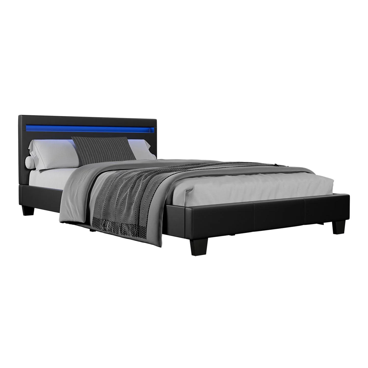 2025 Rustgevend slapen in het gestoffeerde bed Verona 120x200 cm in wit