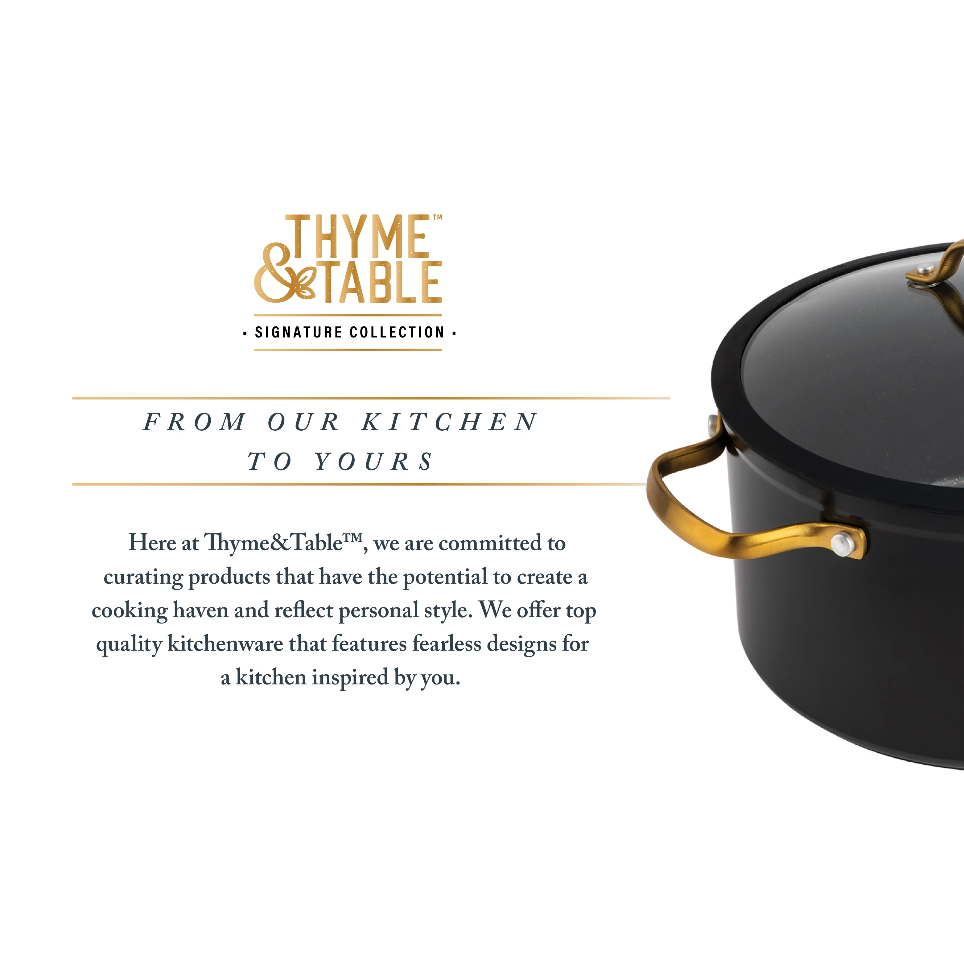 32-delige Thyme & Table set �C anti-aanbak kook- en bakgerei, zwart