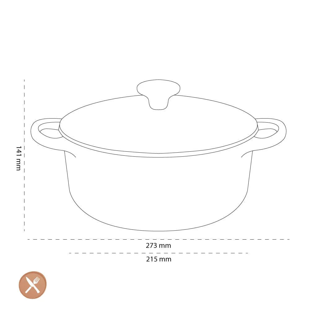 2025 Le Creuset - Signature braad-/stoofpan rond Nectar 20 cm 2,4 l
