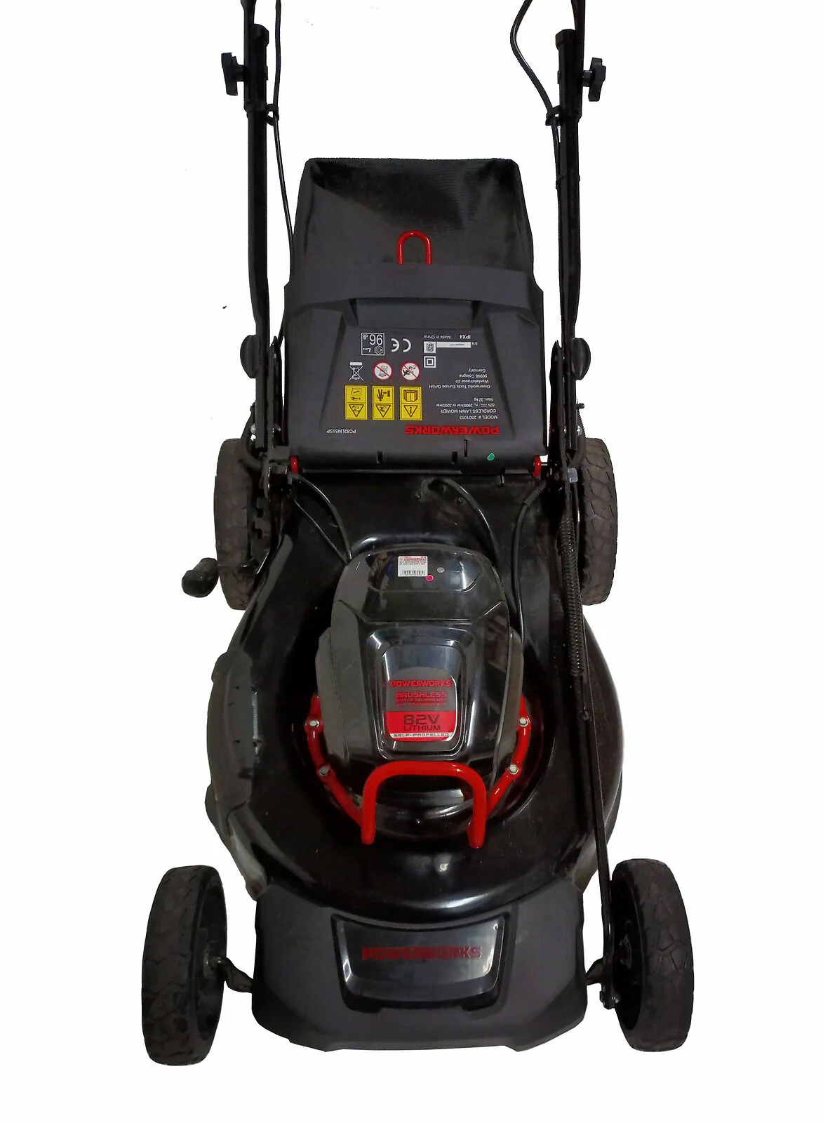 2025 Powerworks Akku-Rasenm?her P48LM35K2 48 V, inclusief accu 48V/2 Ah en oplader