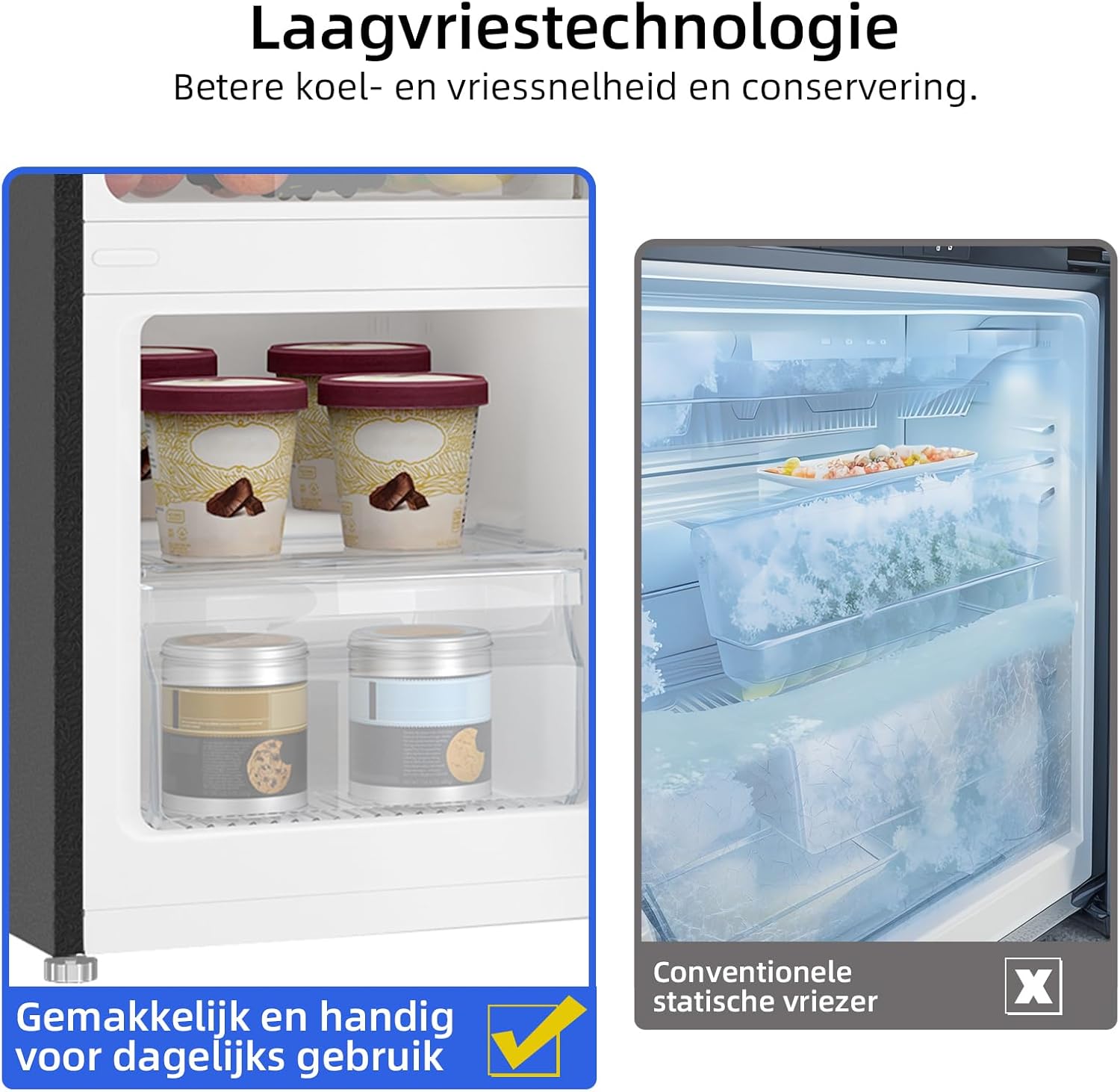 CHiQ FBM351NEI42, Fridge-Freezer, 356 Liters(260 + 96 L), No Frost, Silent 35dB, Inverter Compressor, Digital LED Display, 12 Year Warranty on Compressor, Stainless Steel