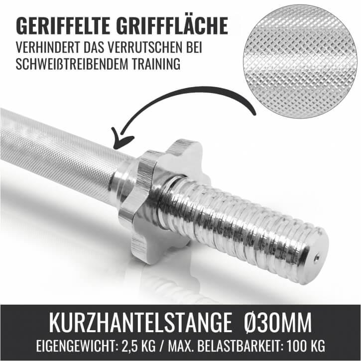2025 Kurzhantelset Gusseisen 30 kg Silber
