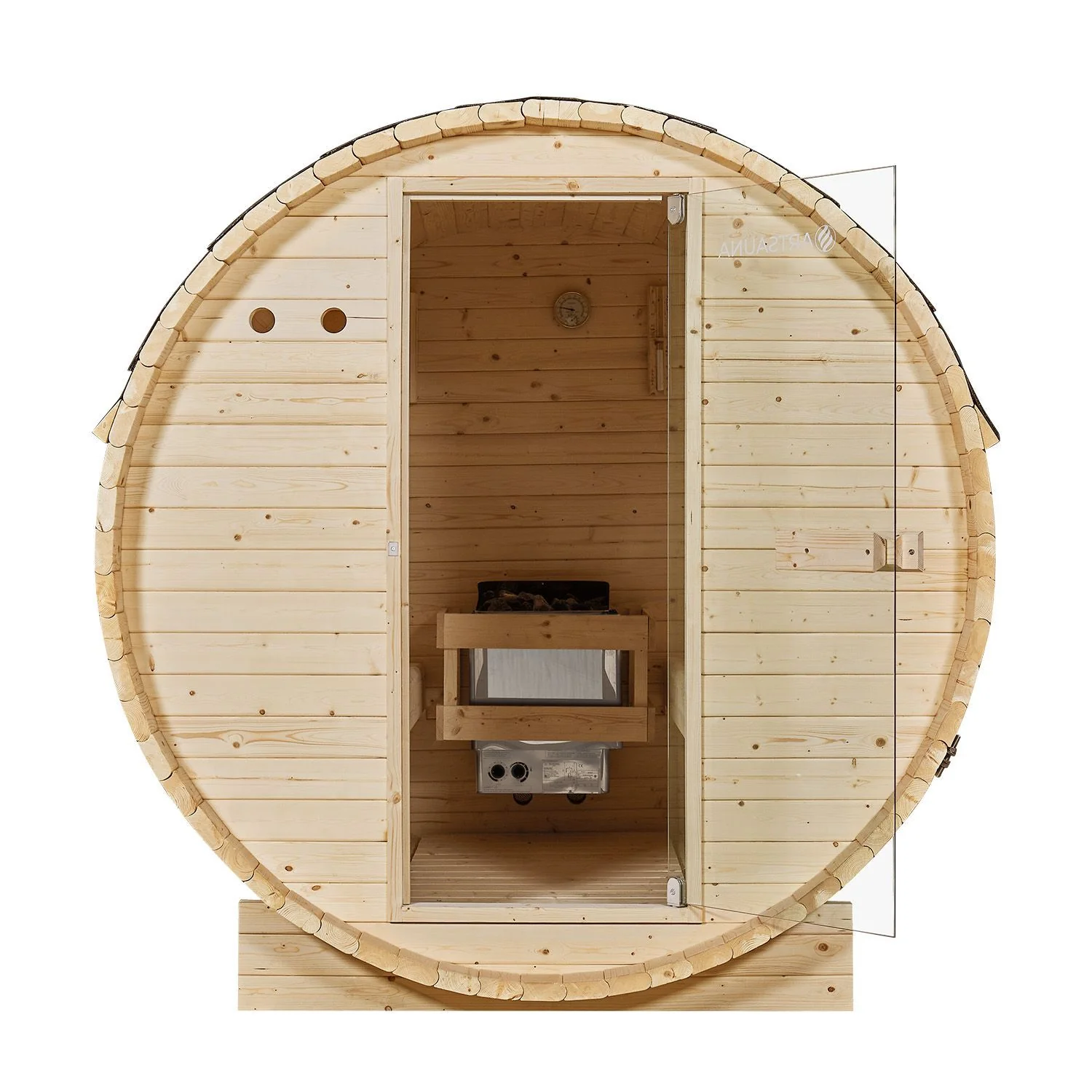 2025 Fasssauna Spitzbergen met saunaoven