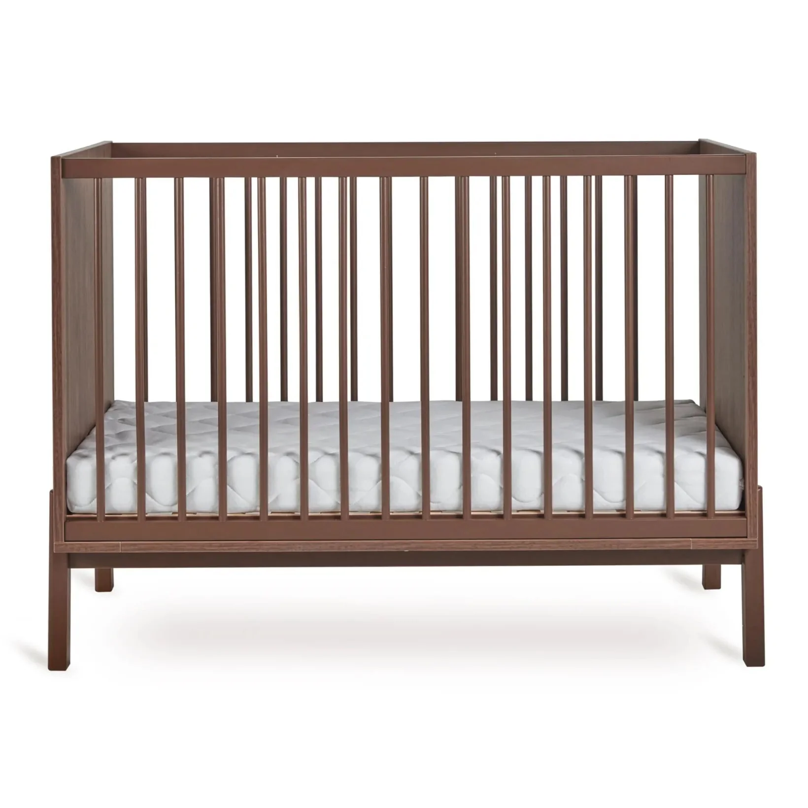 2025 Quax Babybed Ashi Collectie �C Kastanjebruin | Tijdloze eenvoud & minimalistisch design | Verstelbare hoogte (30/45/60 cm) | FSC-gecertificeerd beukenhout | Inclusief lattenbodem, zonder matras