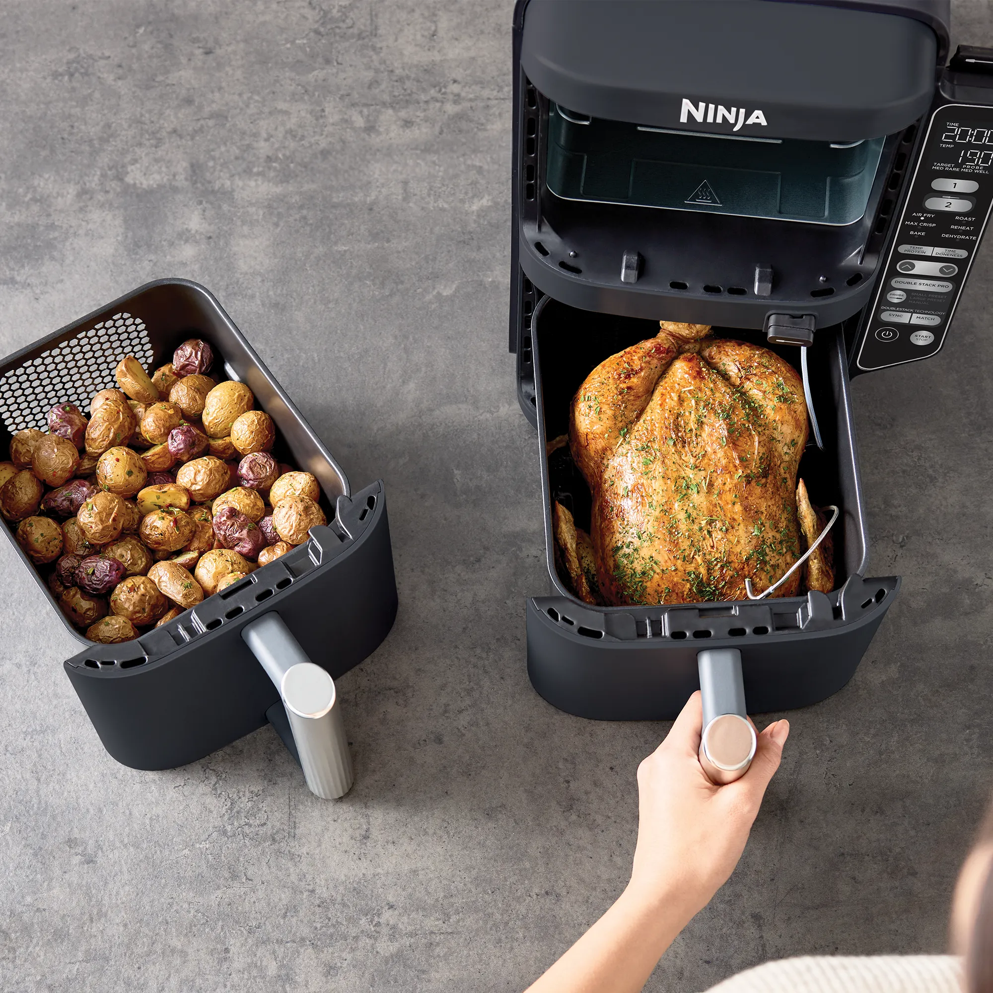 2025 Ninja DoubleStack? XXXL Smart 9,5L Airfryer met 2 Lades