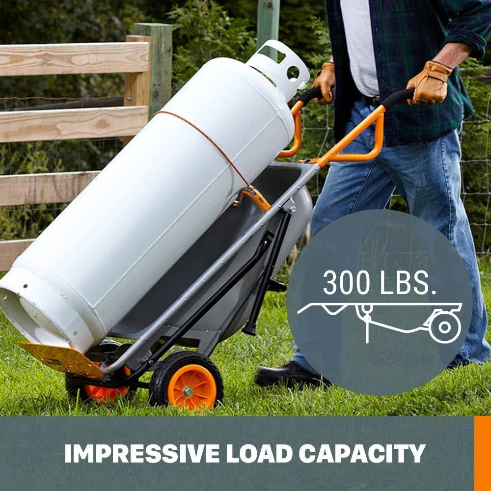 2025 Worx Aerocart 8-in-1 �C Multifunctionele Kruiwagen, Dolly en Tuinwagen met een capaciteit van 300 lbs