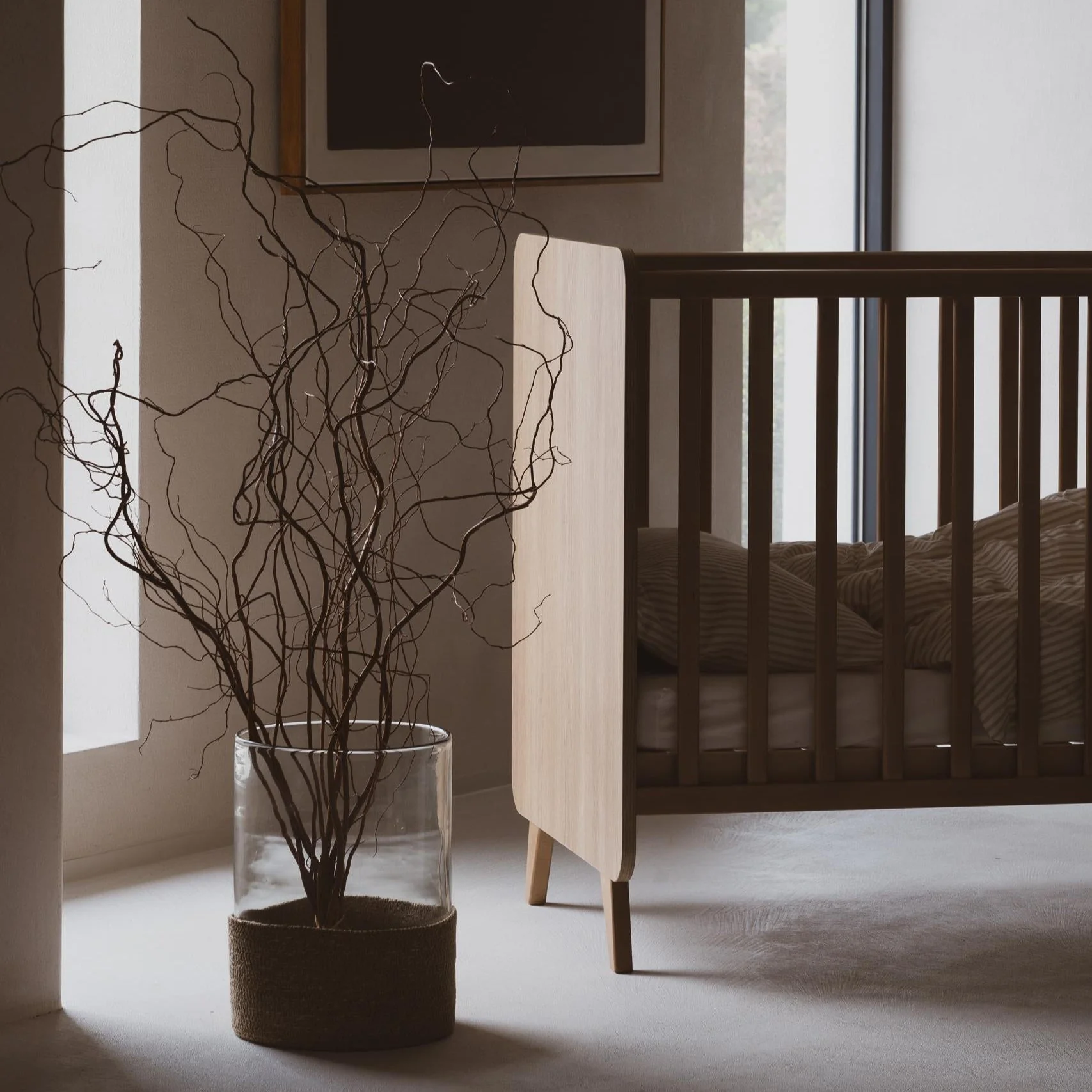 2025 Quax Babybed Loft Collectie �C Naturel | Scandinavisch design | Verstelbaar in 3 hoogtes | FSC-gecertificeerd | Inclusief lattenbodem, zonder matras