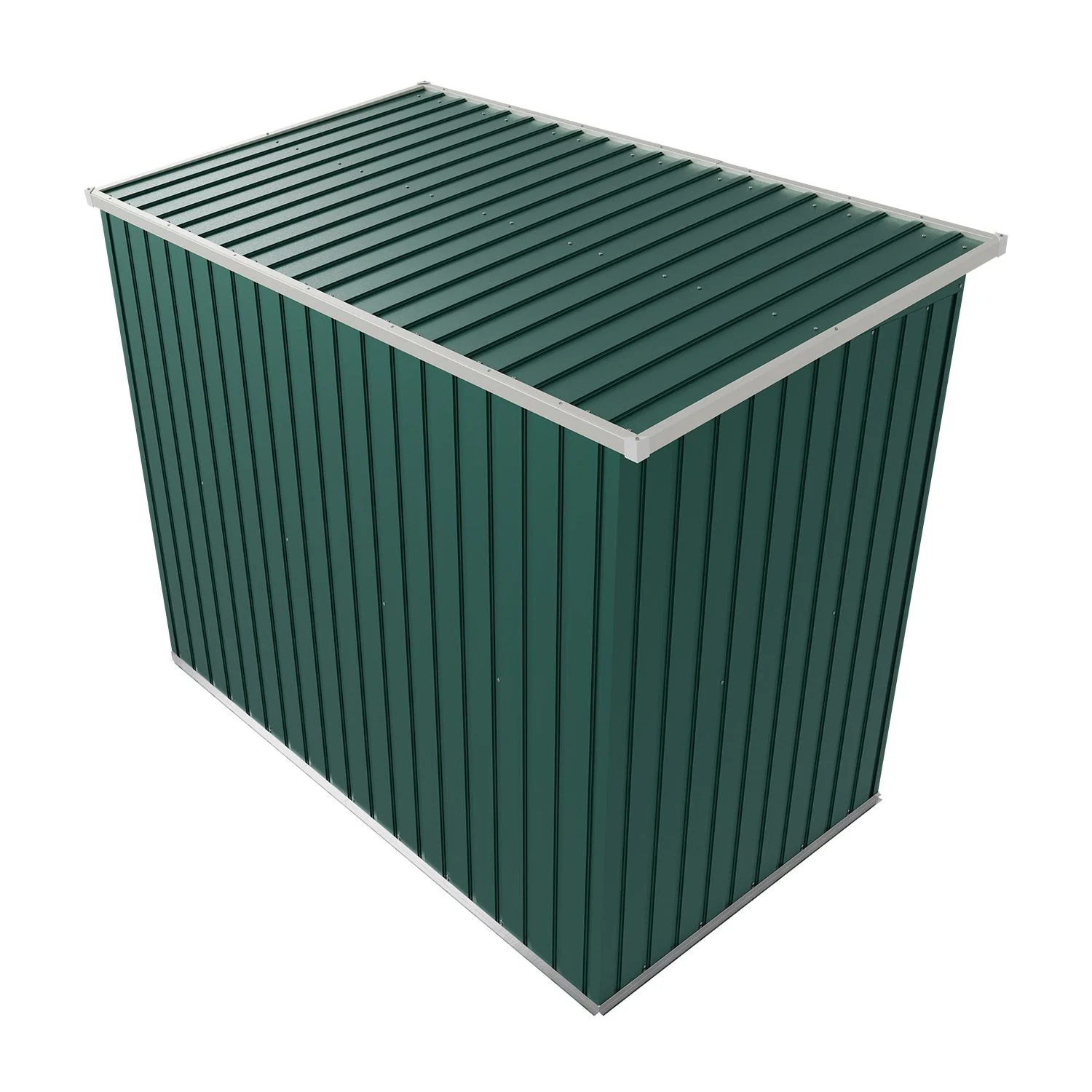 2025 Metalen tuinschuur M in donkergroen voor de tuin