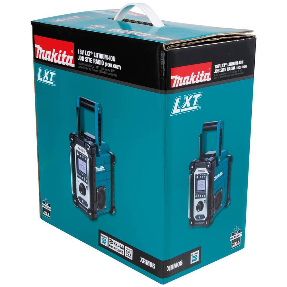 2025 Makita XRM05 Draadloze Radio voor Werkplek 18V LXT Lithium-Ion - Los Gereedschap