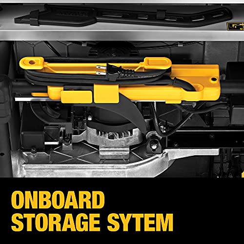 2025 DEWALT 10 Inch Tafelzaag, Snijcapaciteit van 32-1/2 Inch, 15 Amp��re Motor, met Rollensteun