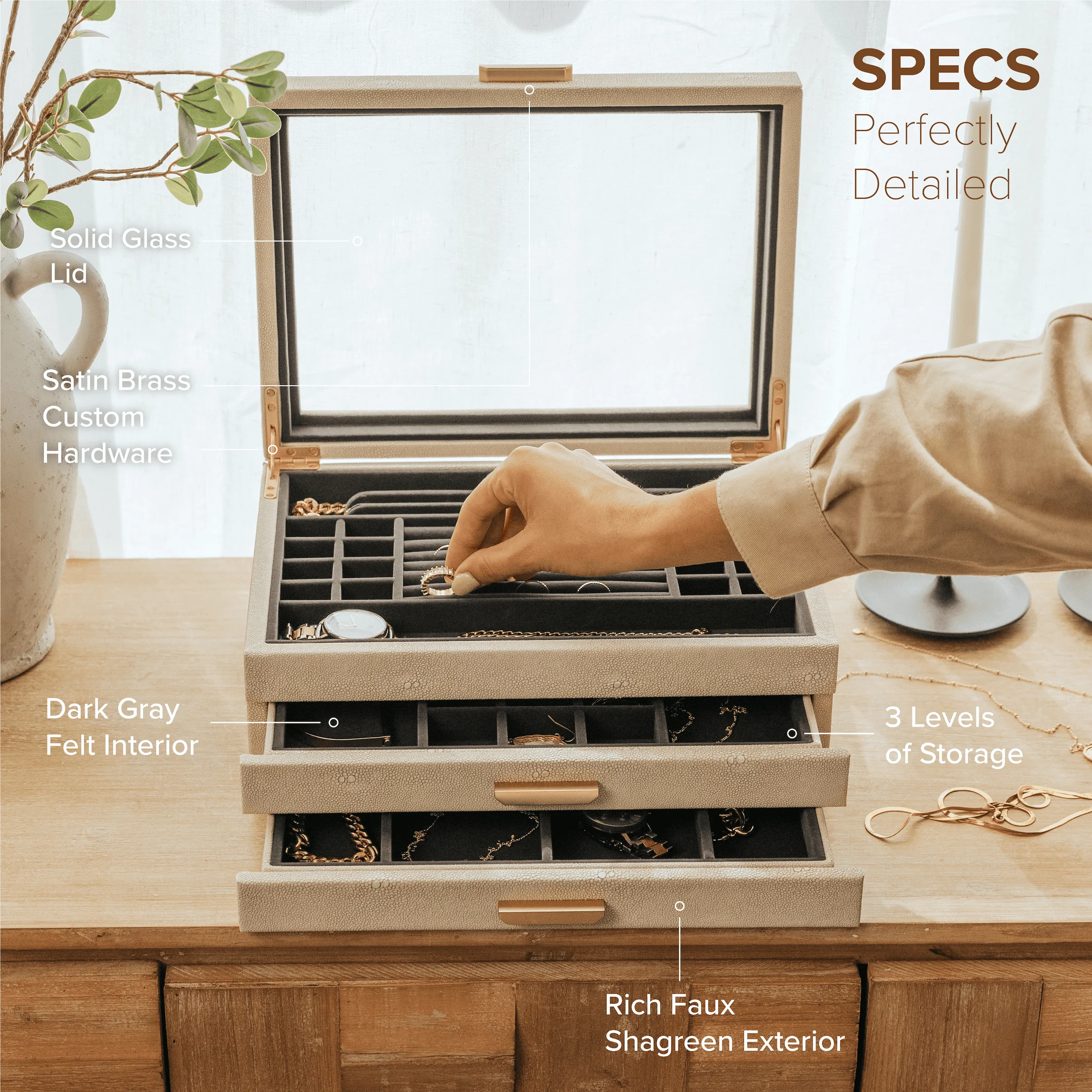 2025 Grote Juwelen Doos Sasha