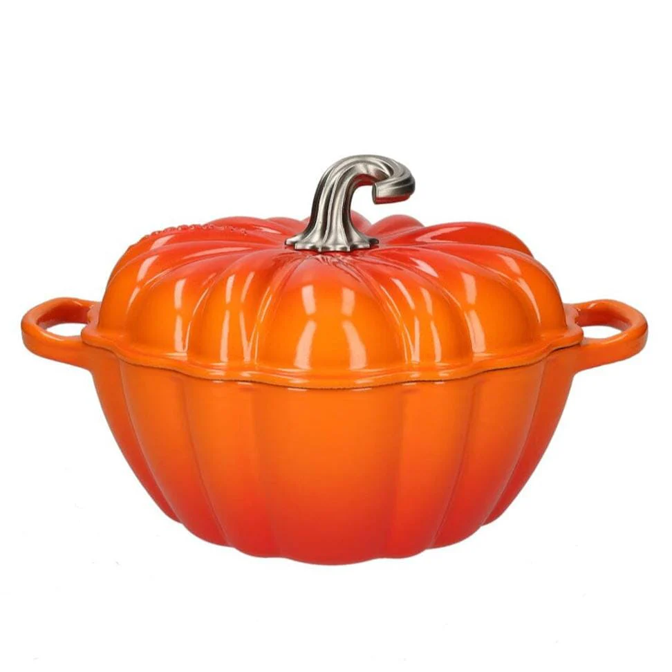 2025 Le Creuset - Pompoen braad- / stoofpan Signature Oranjerood 24 cm 3,7 l