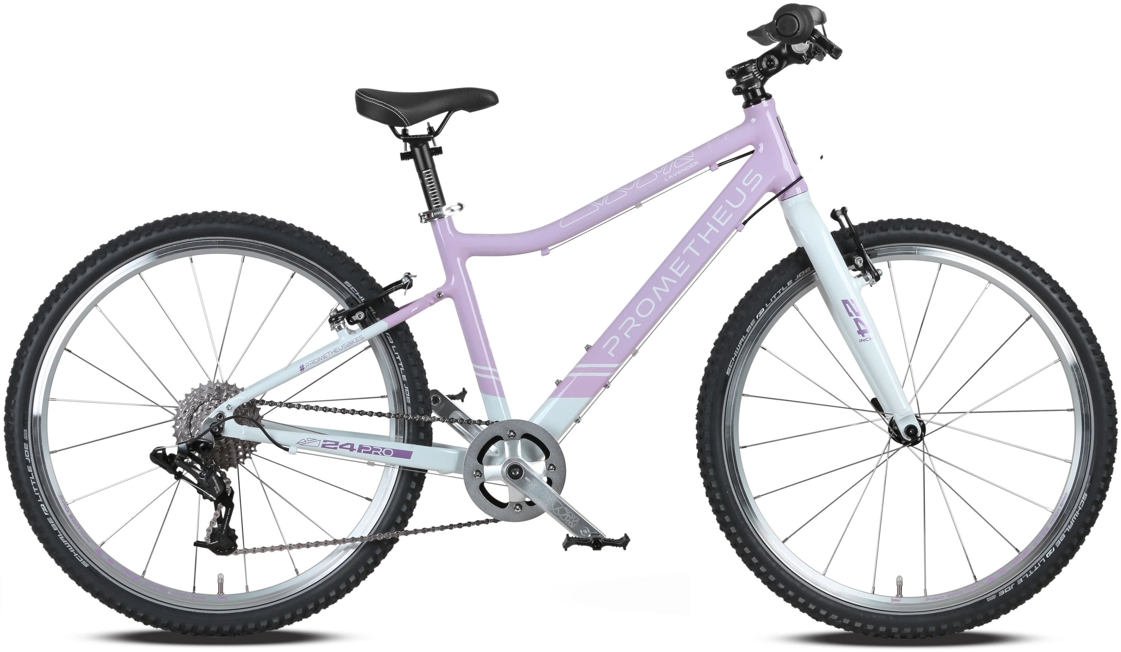 2025 PRO Kinderrad 24 Zoll ab 7 Jahre | 8-Gang | LAVENDER