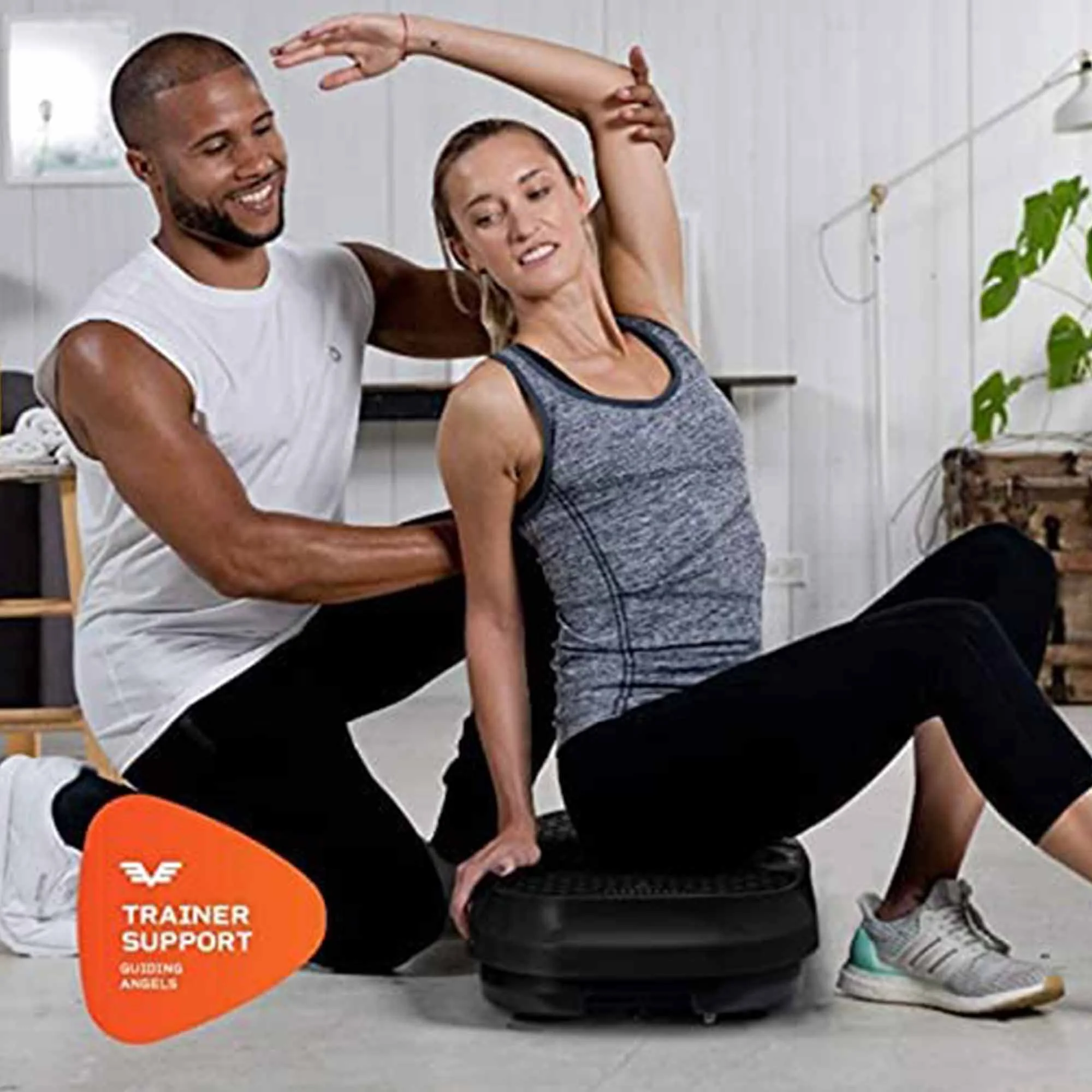 2025 LifePro Waver Mini �C Compacte trilplaat met trainingsbanden, zwart