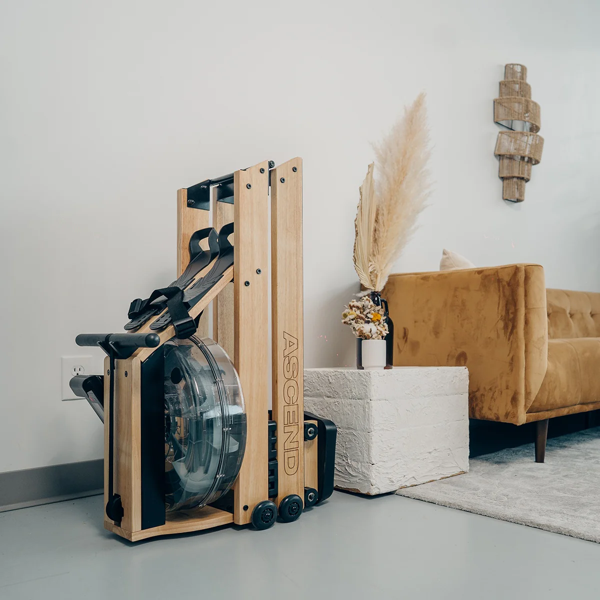 2025 Opvouwbare Houten Waterroeimachine met Vloeibare Waterweerstand en Ge?ntegreerde Monitor �C Ascend R-300