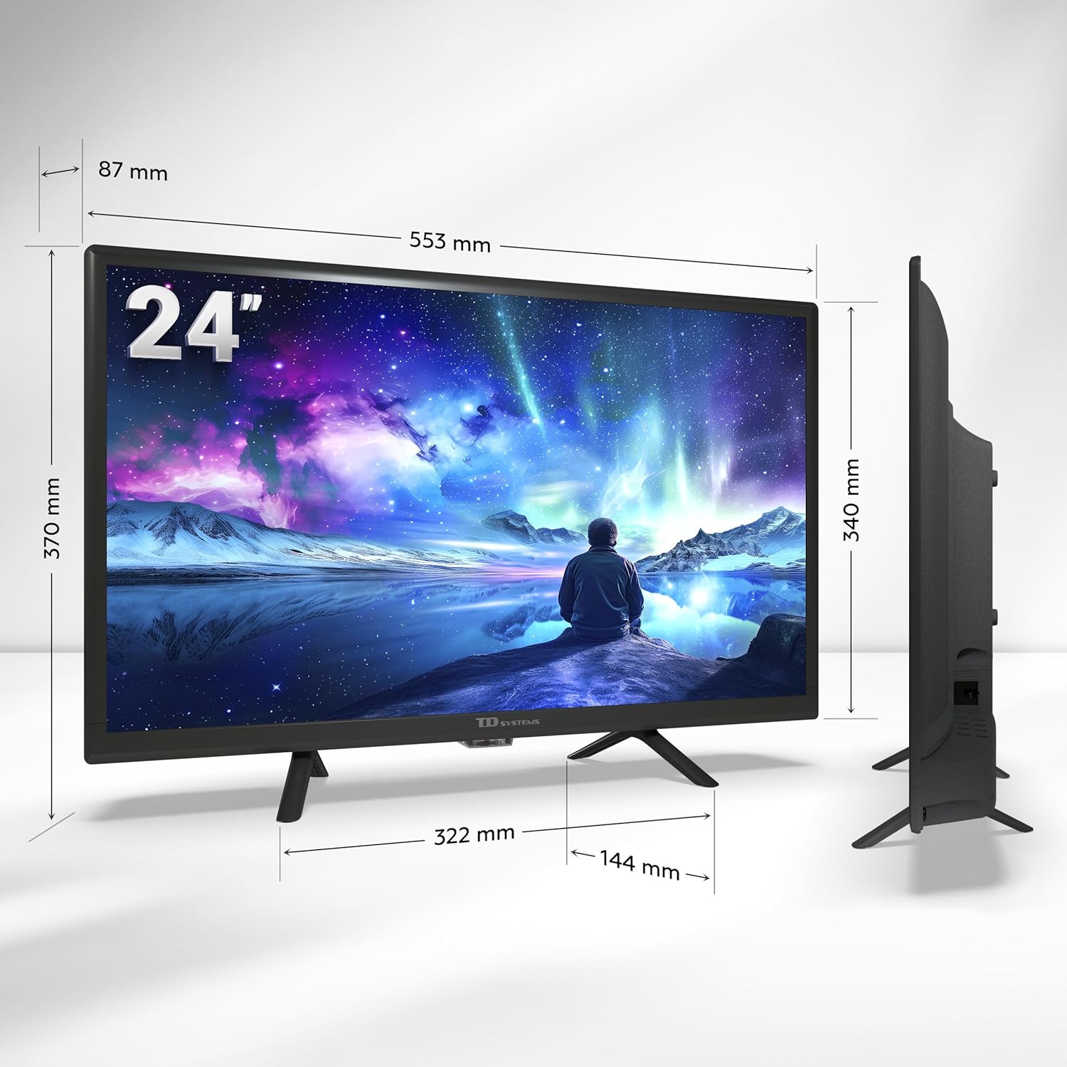TD Systems - 40 Inch Smart TV, Hey Google, Full HD DVB-T2/C/S2 television, Android 11 Chromecast, Model 2025 - PRIME40C19GLE