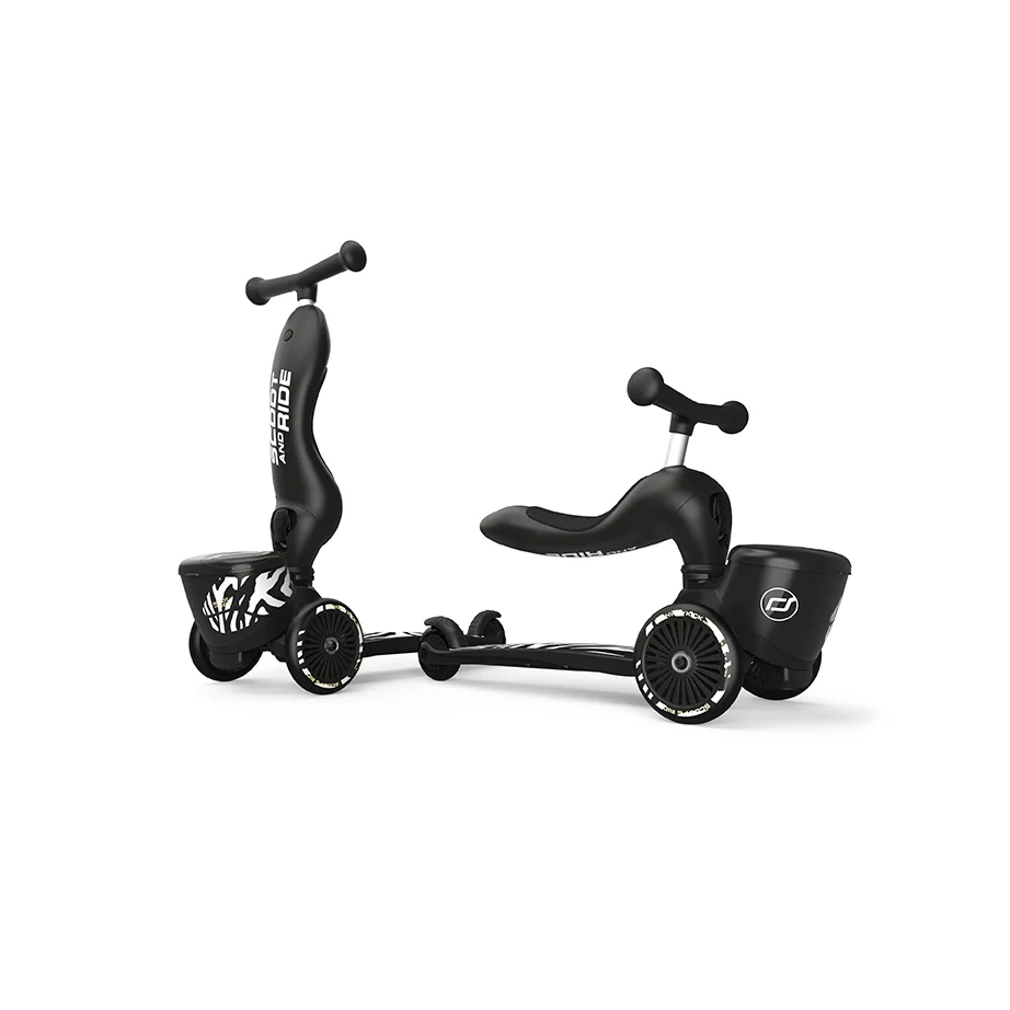 2025 Scoot & Ride Highwaykick 1 Lifestyle �C 2-in-1 loopfiets en step met zitje voor kinderen van 1 tot 5 jaar