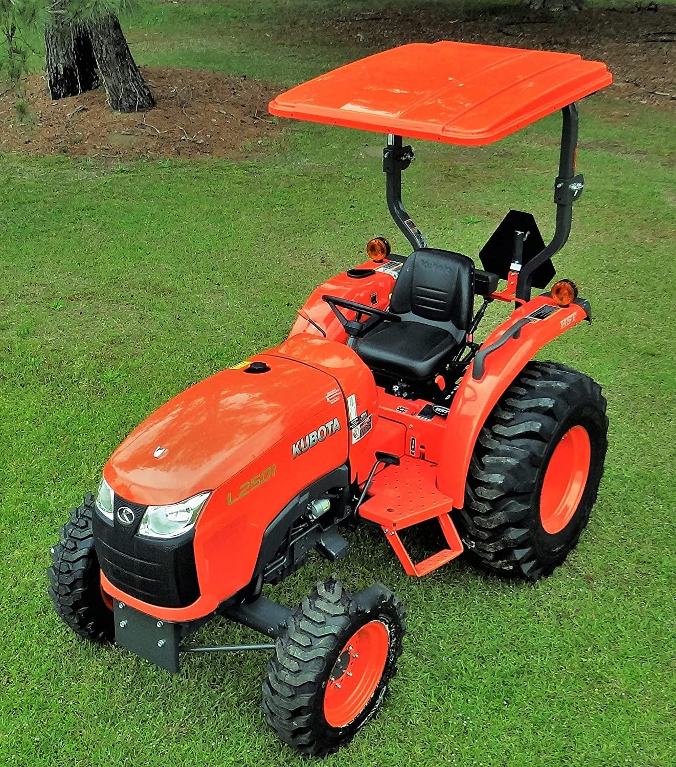 Oranje tractordak (45�� x 50��) �C compatibel met Kubota, inclusief montagemateriaal