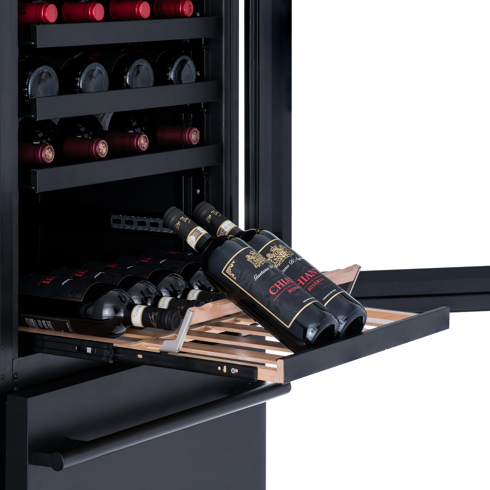 2025 Premium ESTATE Koelkast van 24�� met Dubbele Zone voor Wijn en Dranken