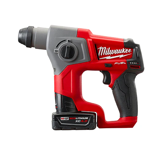 2025 Milwaukee 2416-21XC M12 FUEL 12V SDS-Plus Rotationshamer met 4.0Ah Accu