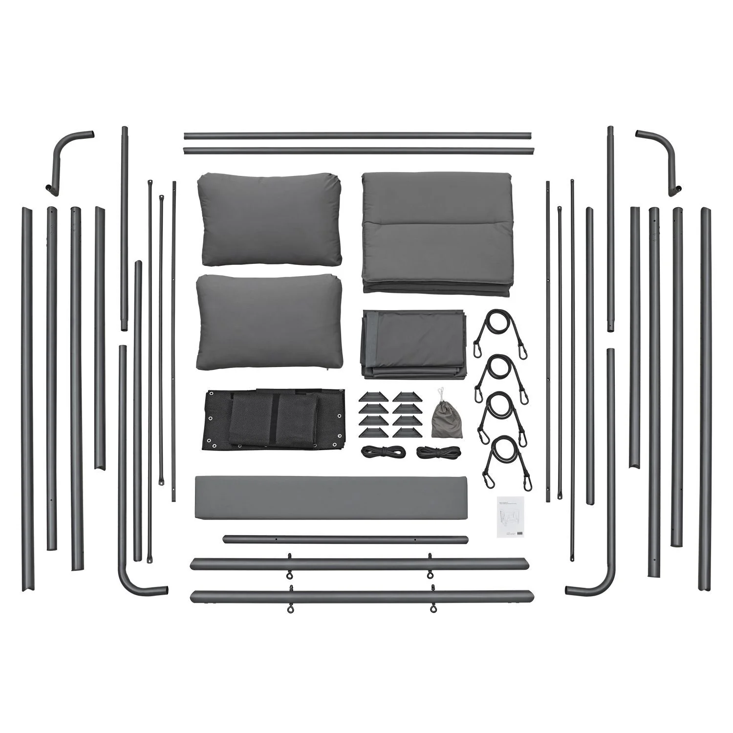 2025 Gezellige Hollywoodschommel om met 2 personen op te liggen
