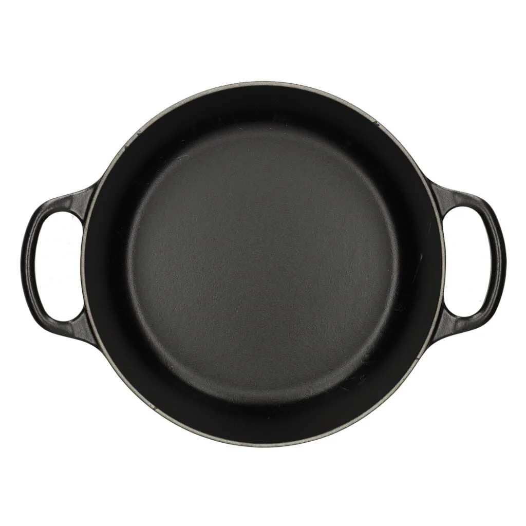 2025 Le Creuset - Signature Braad- / Stoofpan rond Mat Zwart 22 cm 3,3 l (zwarte binnenkant)
