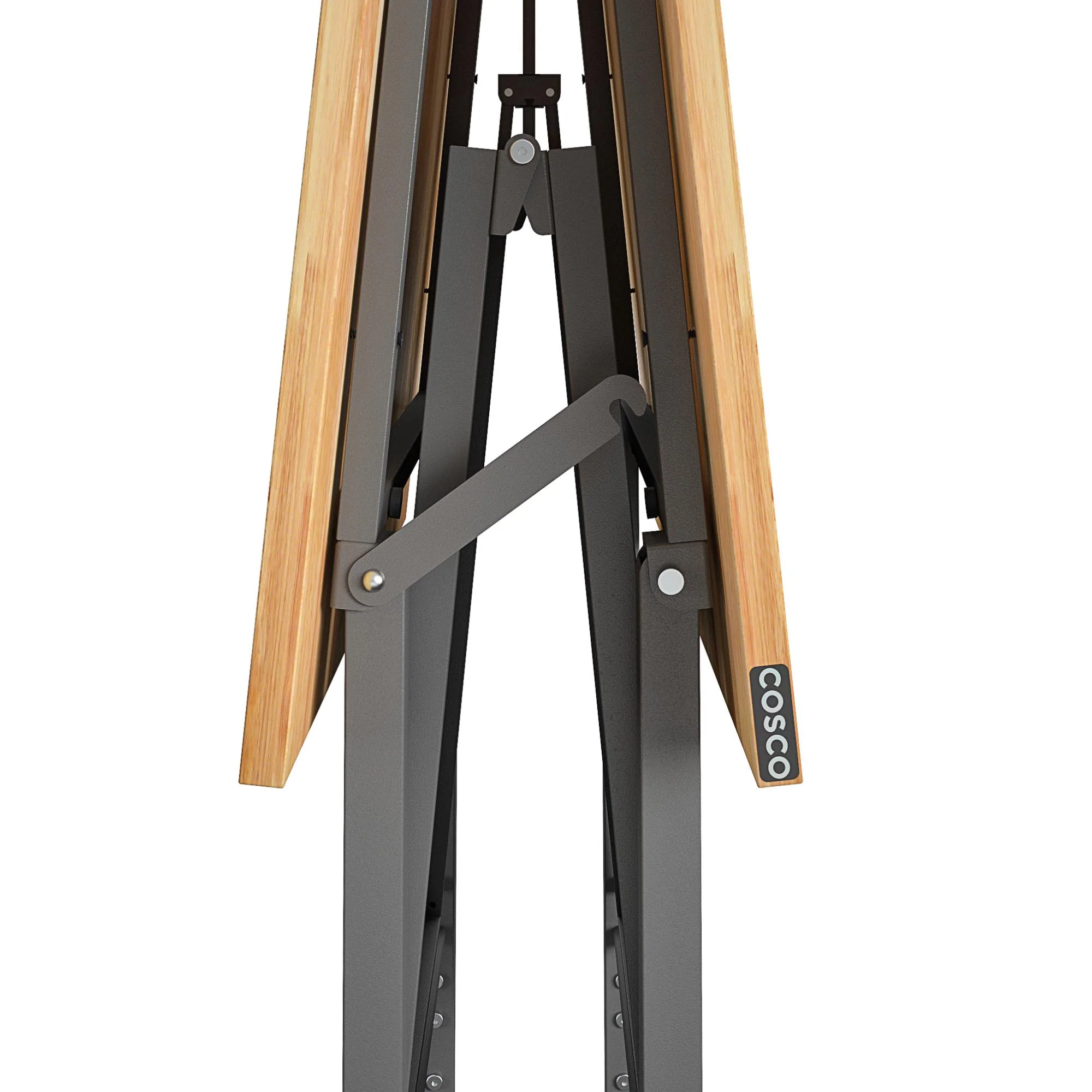 Cosco SmartFold Draagbare Werkbank met Slagersblok / Opklapbare Hulptafel (Grijze Stalen Structuur)