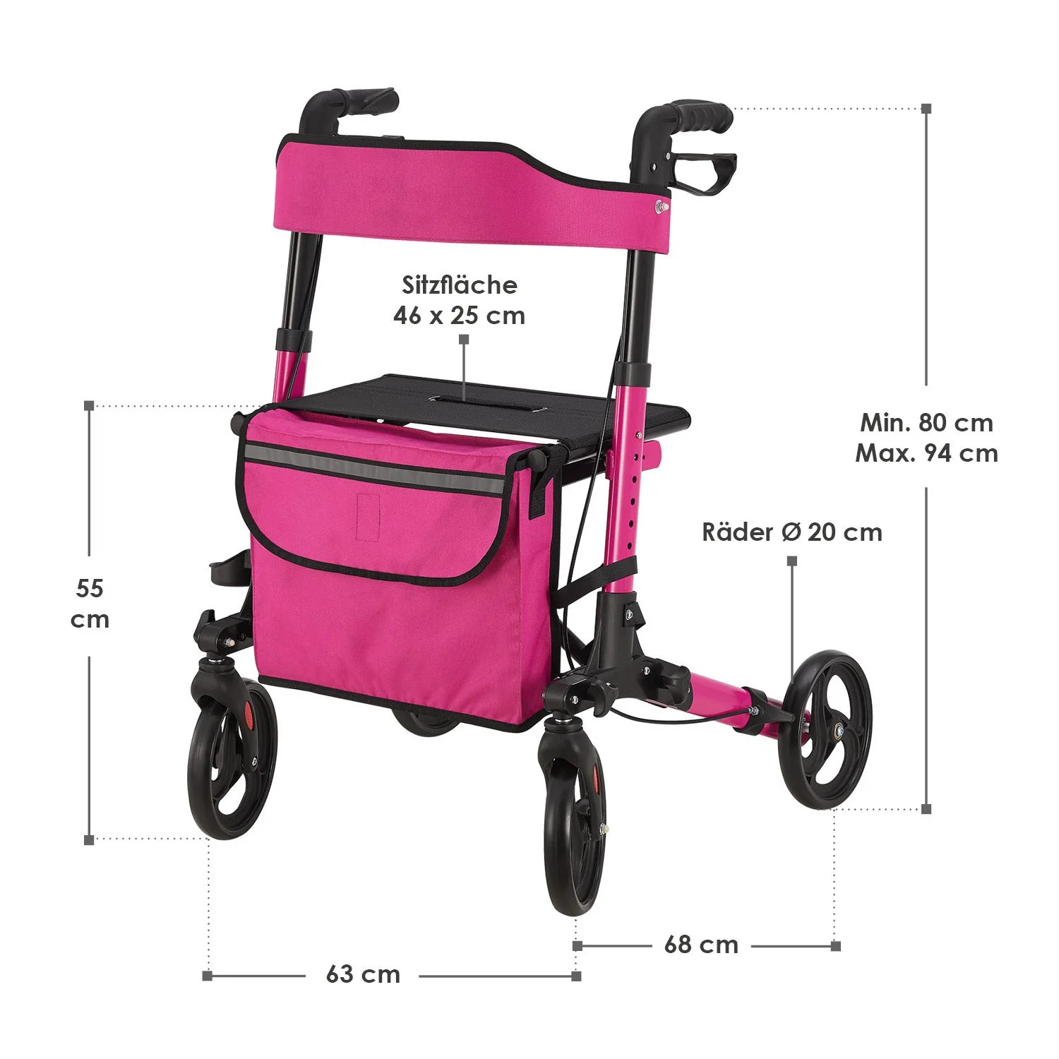 2025 Aluminium rollator Vital met zitje