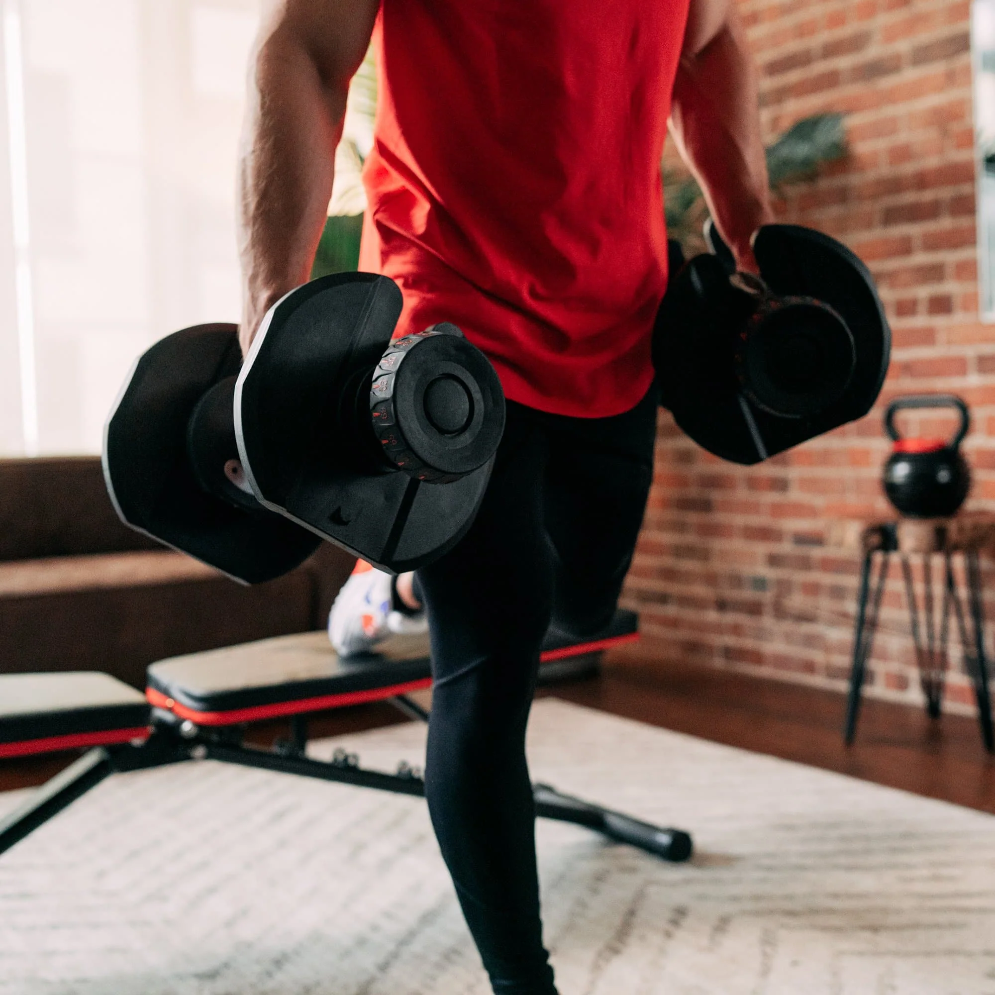 2025 Montreal Verstelbare Dumbbells, 4,5-40,8 kg �� Vervang 34 Individuele Dumbbells met Directe Gewichtaanpassing