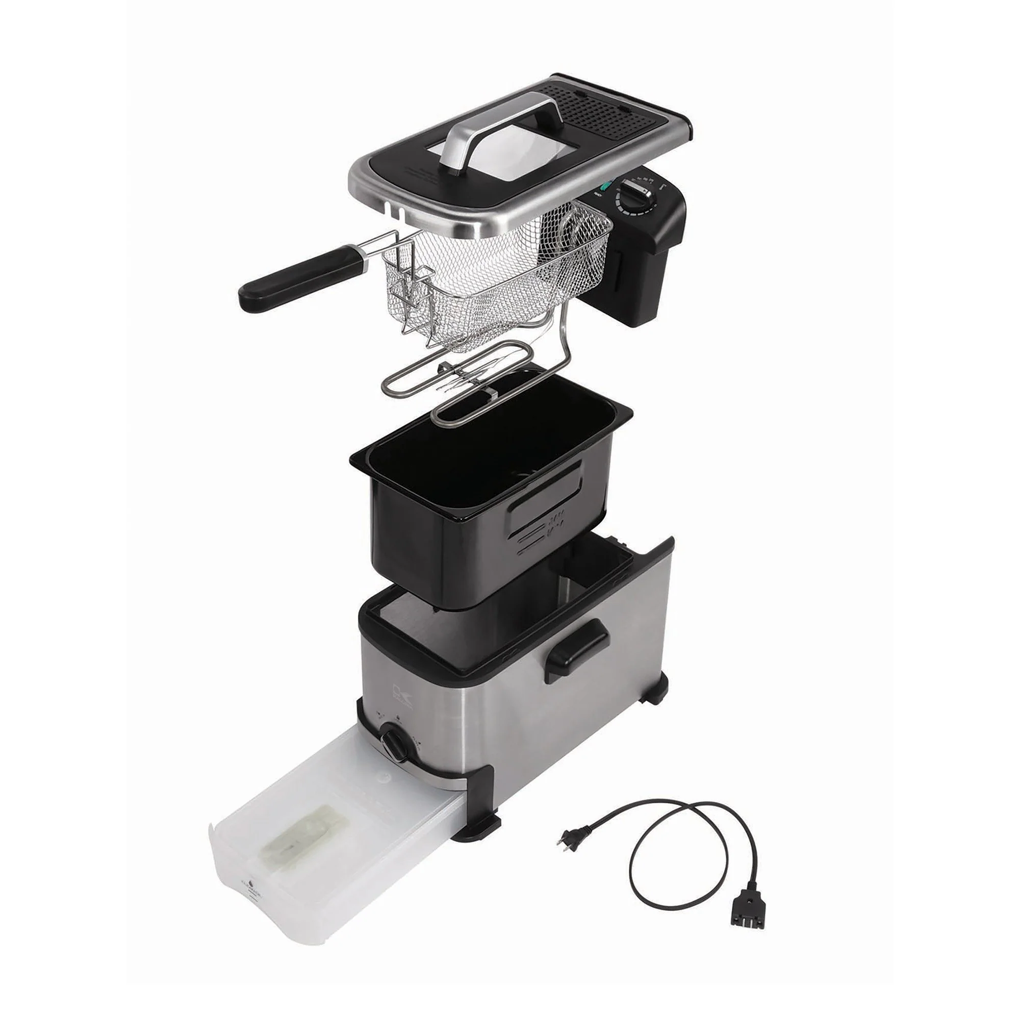 Kalorik? 3,2 Quart Frituuse met Oliefiltratie, Rvs