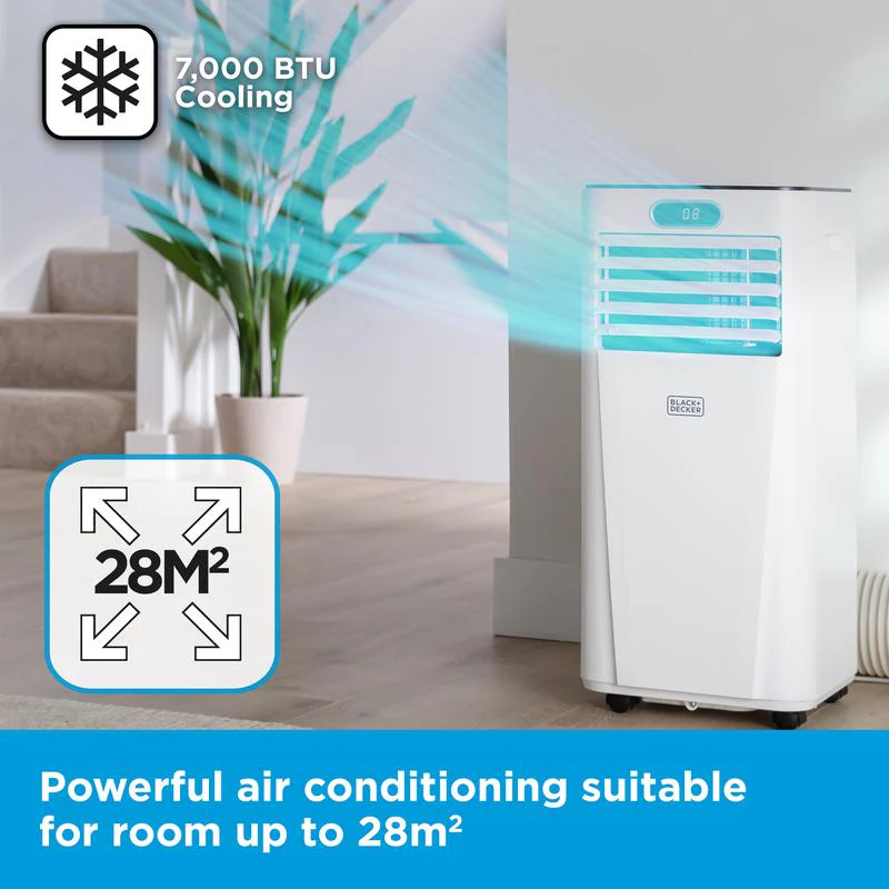2025 Black+Decker BXAC40024GB Slimme Draagbare Airconditioner 7000 BTU
