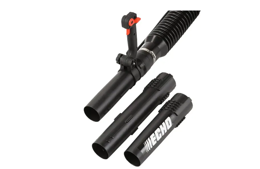 2-takt benzine rugblazer met 63,3 cm3, 233 MPH luchtsnelheid, 651 CFM luchtvolume, met gasklep aan de pijp