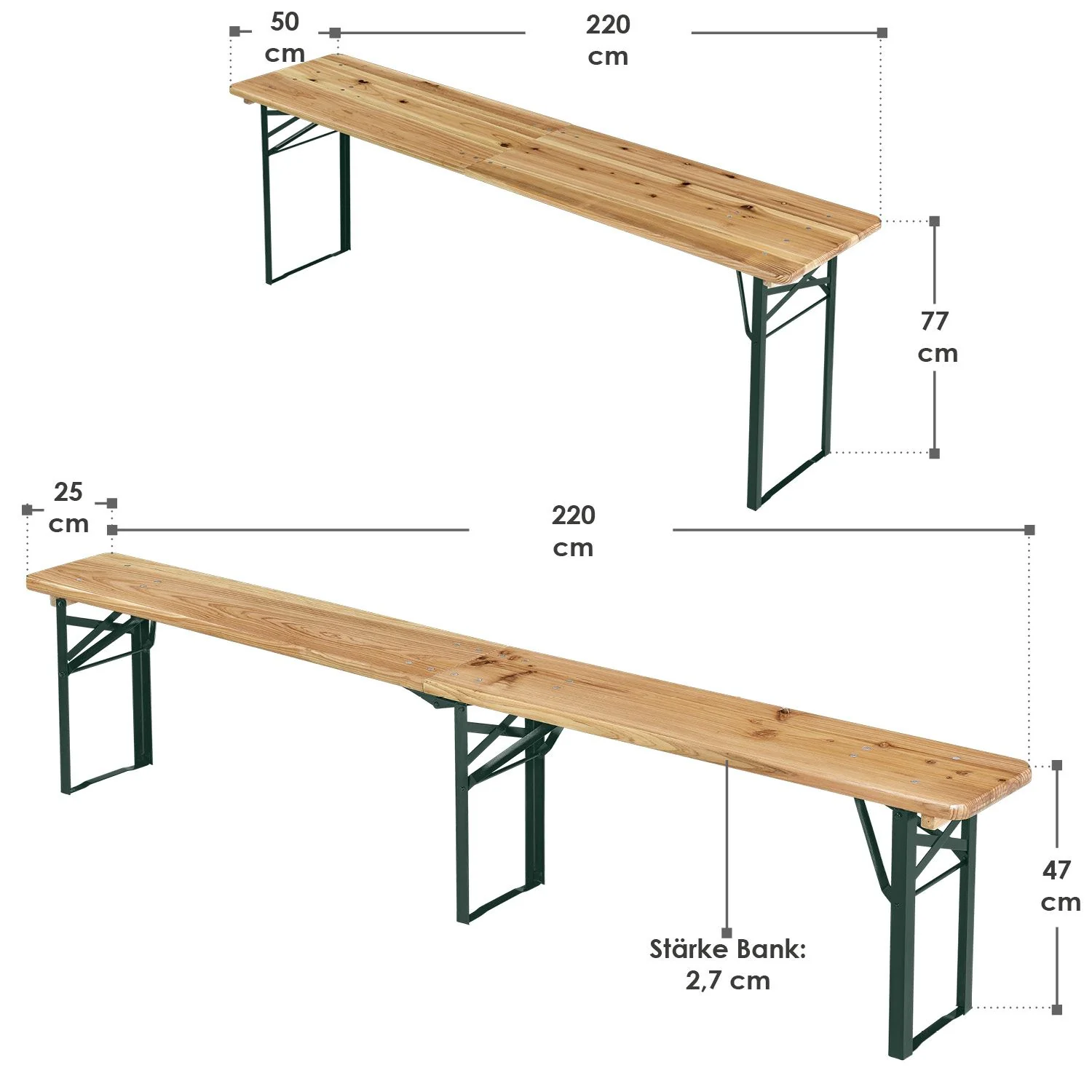 2025 Bierzeltgarnituur Passau 220 cm