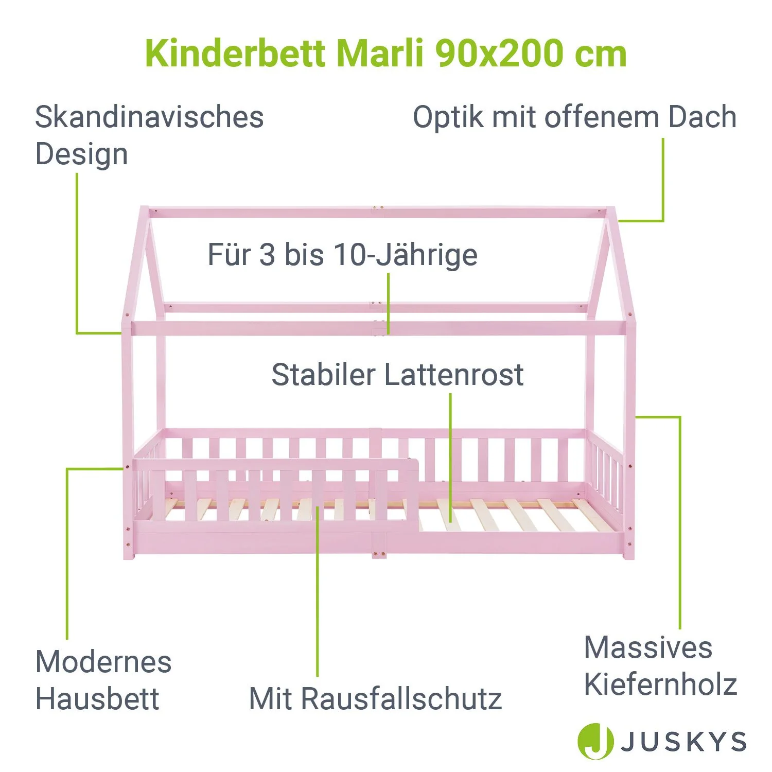 2025 Kinderbed Marli 90 x 200 cm