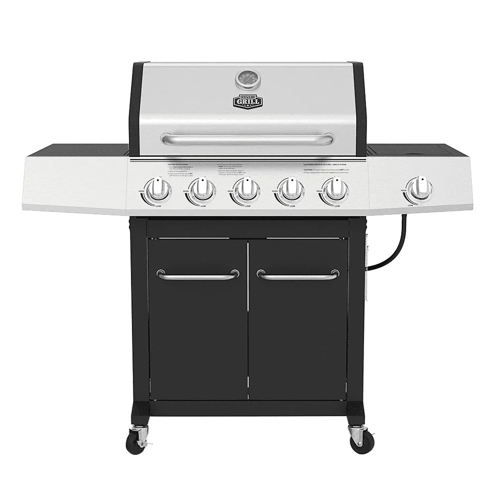 Expert Grill 5-pits propaangasgrill met zijbrander