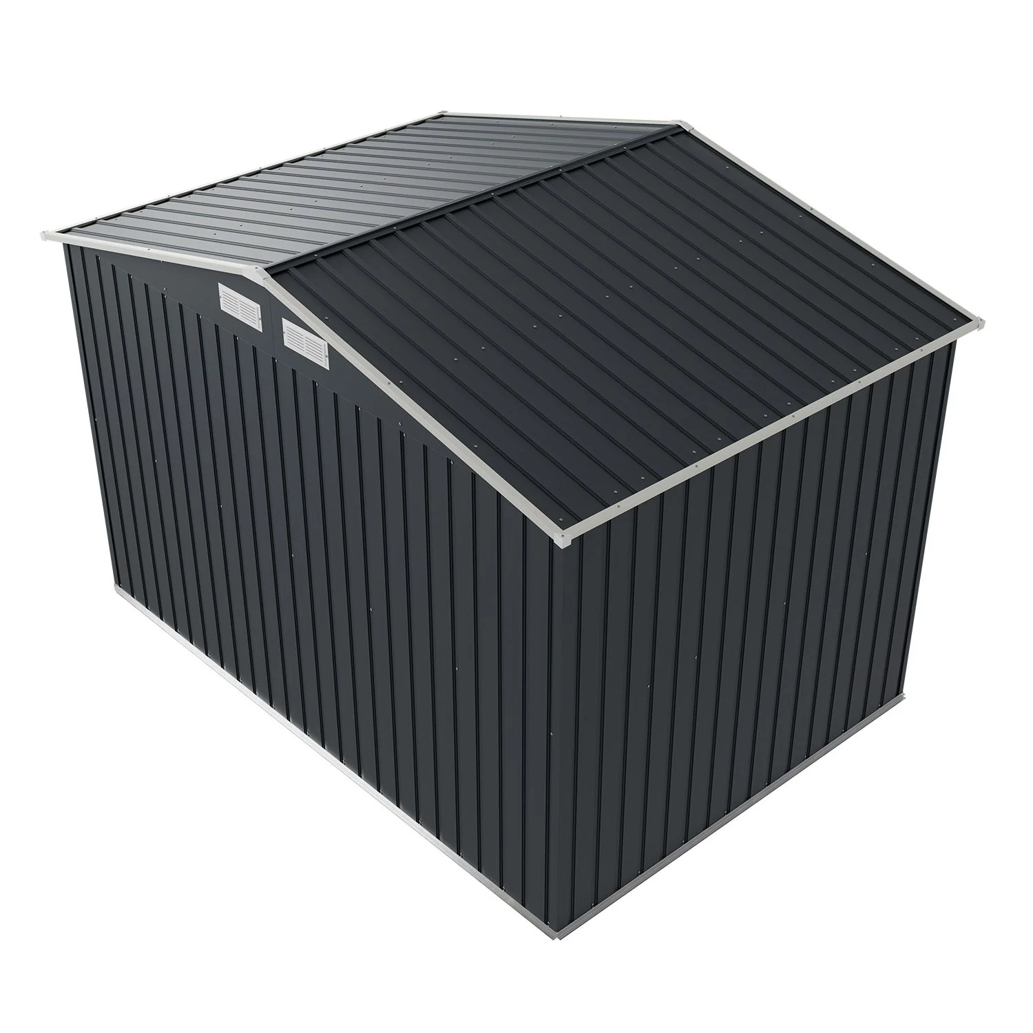 2025 Metalen tuinschuur M in donkergroen voor de tuin