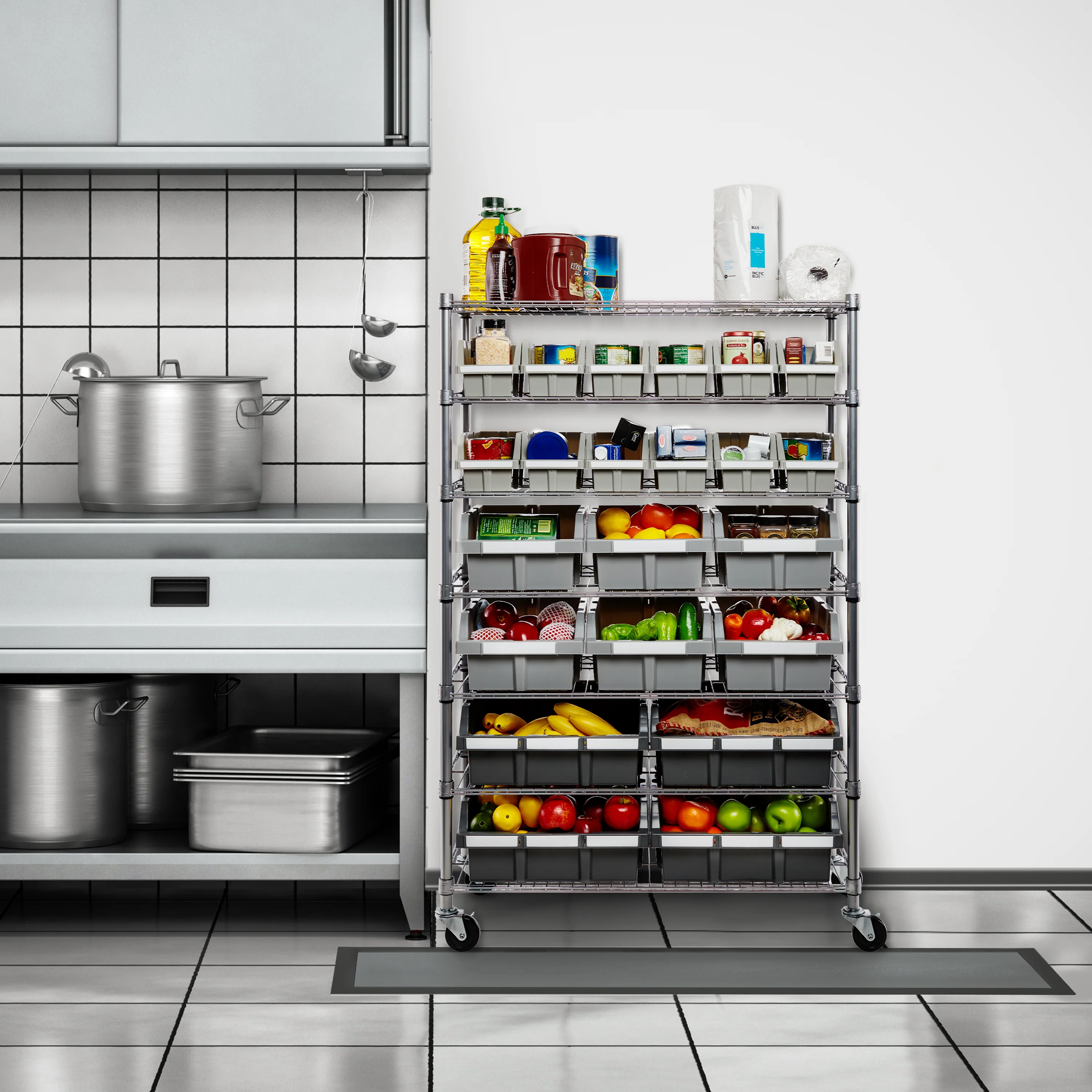 2025 NSF Rek met 7 Niveaus en 22 Bakjes